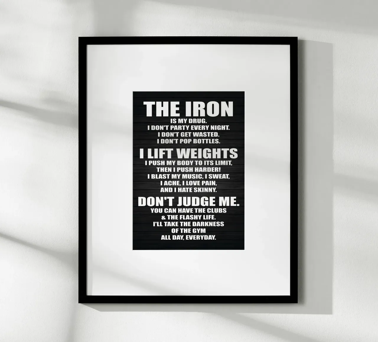 Fitness is mijn vriendin hahnemühle van Aara