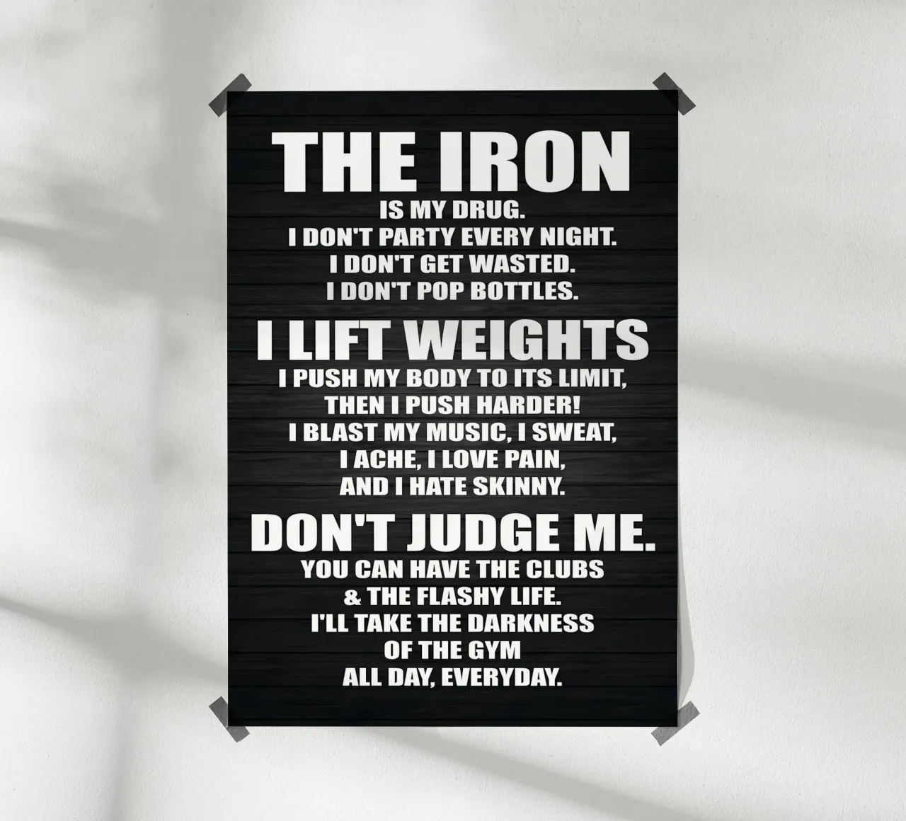 Fitness is mijn vriendin hahnemühle van Aara