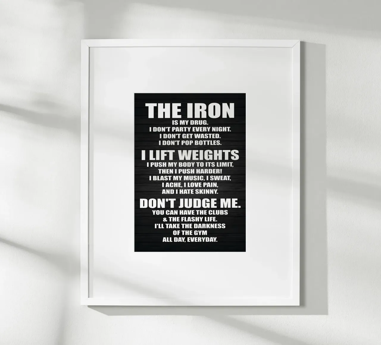 Fitness is mijn vriendin hahnemühle van Aara