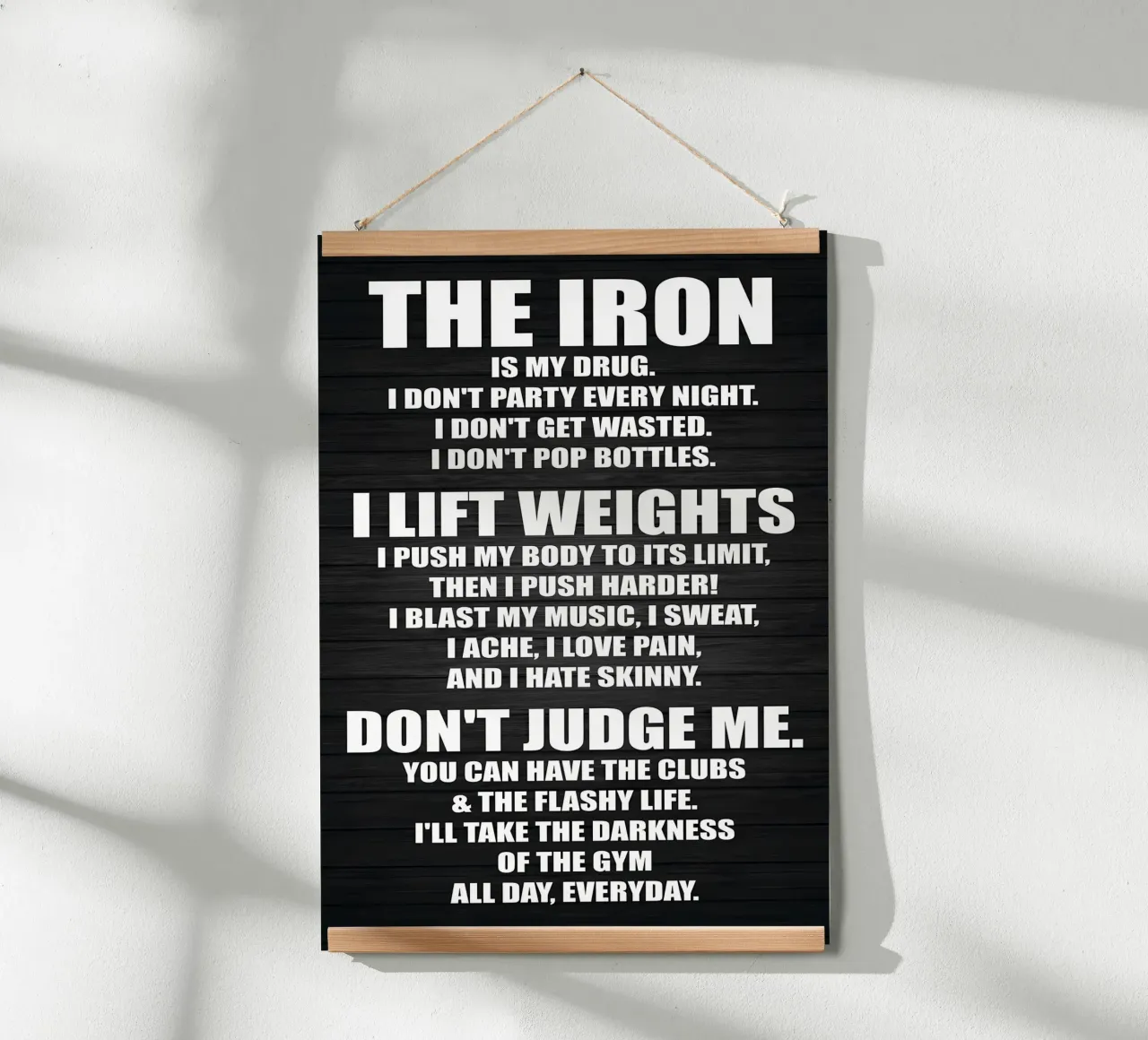 Fitness is mijn vriendin hahnemühle van Aara