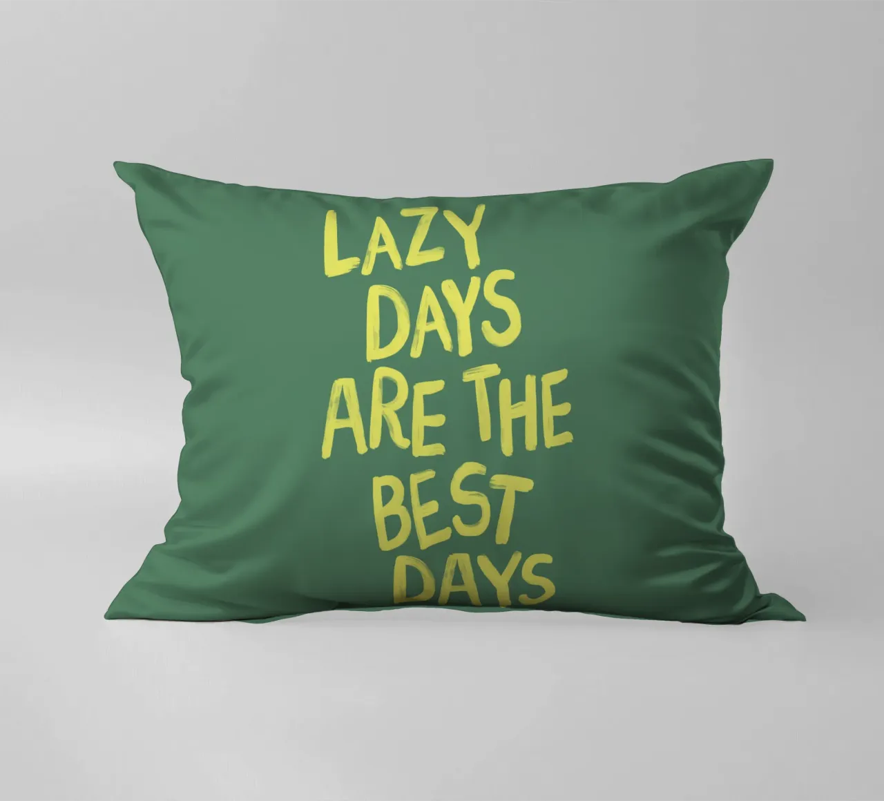 Lazy Days are The Best Days Relaxing Cheerful Bedroom Decor decorative cushion by THE MOTIVATED TYPE