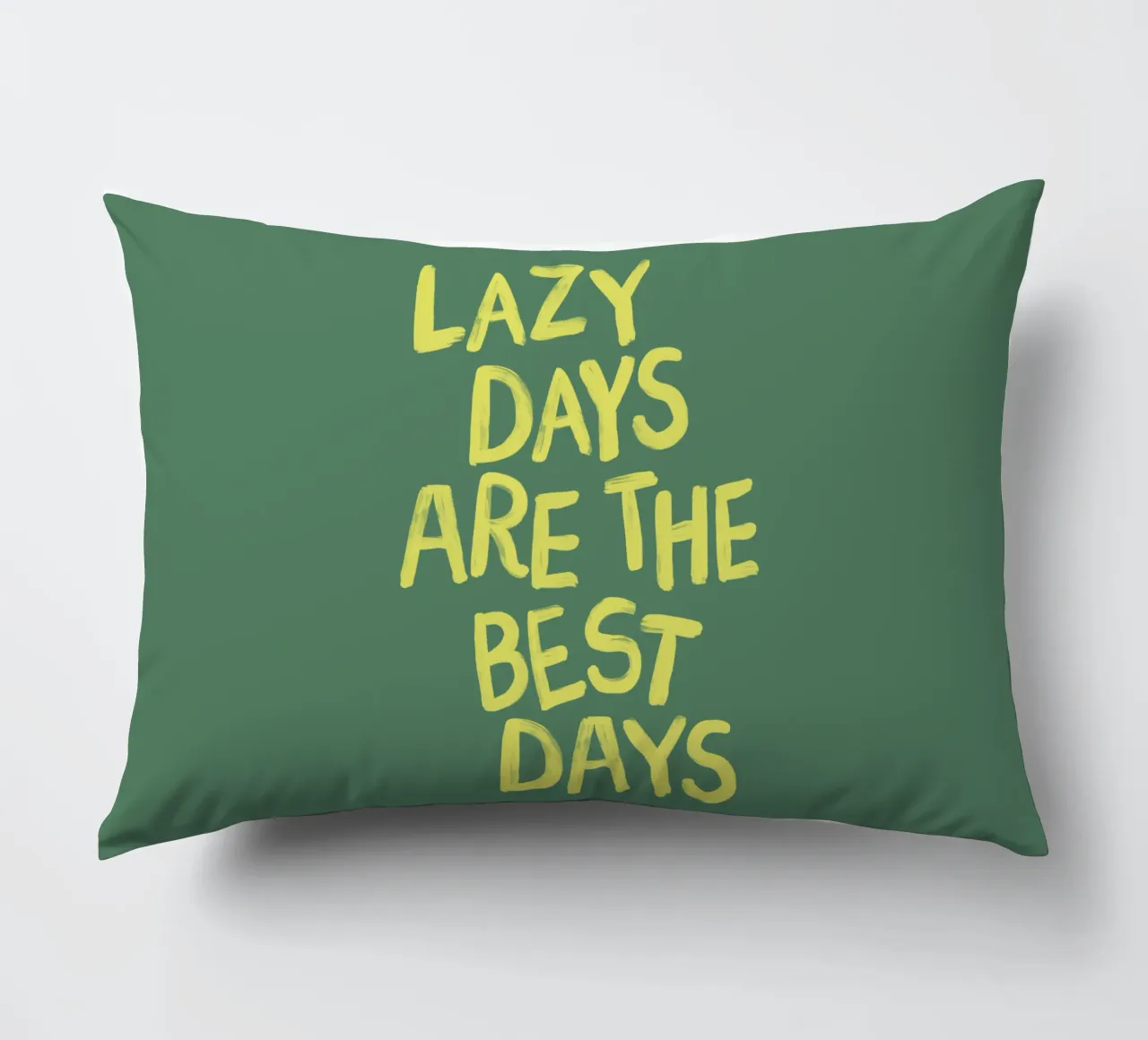 Lazy Days are The Best Days Relaxing Cheerful Bedroom Decor decorative cushion by THE MOTIVATED TYPE