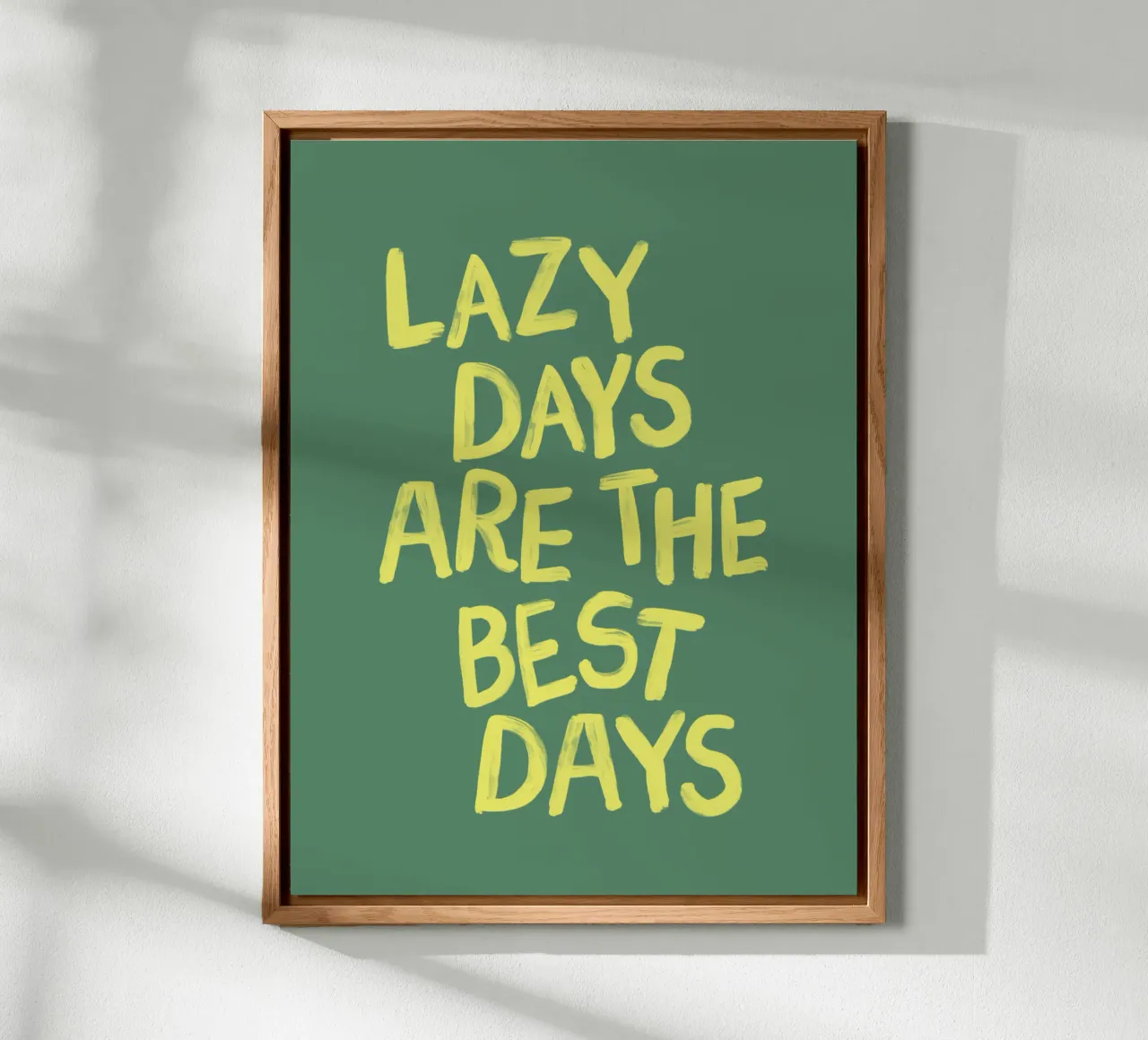 Lazy Days are The Best Days Relaxing Cheerful Bedroom Decor alu-dibond by THE MOTIVATED TYPE