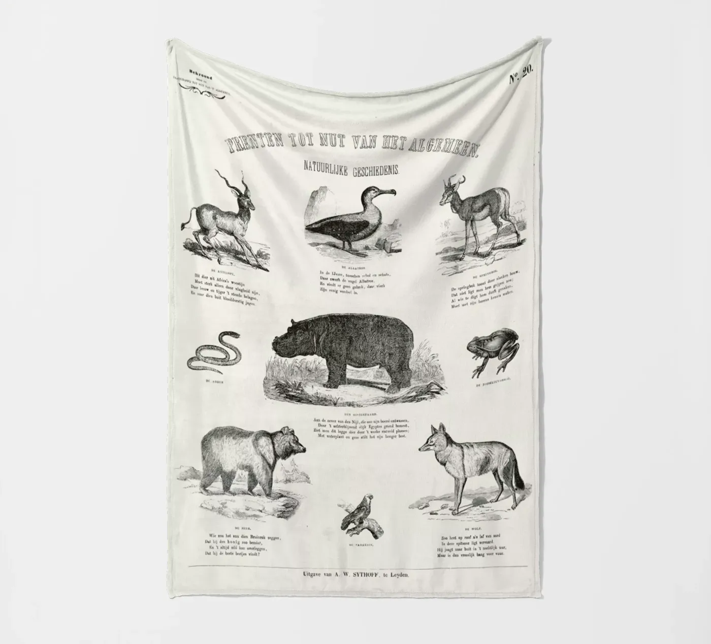 Animals Chart Fleecedecke von Astër
