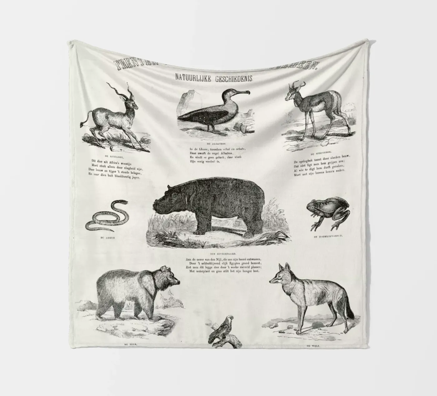 Animals Chart Fleecedecke von Astër