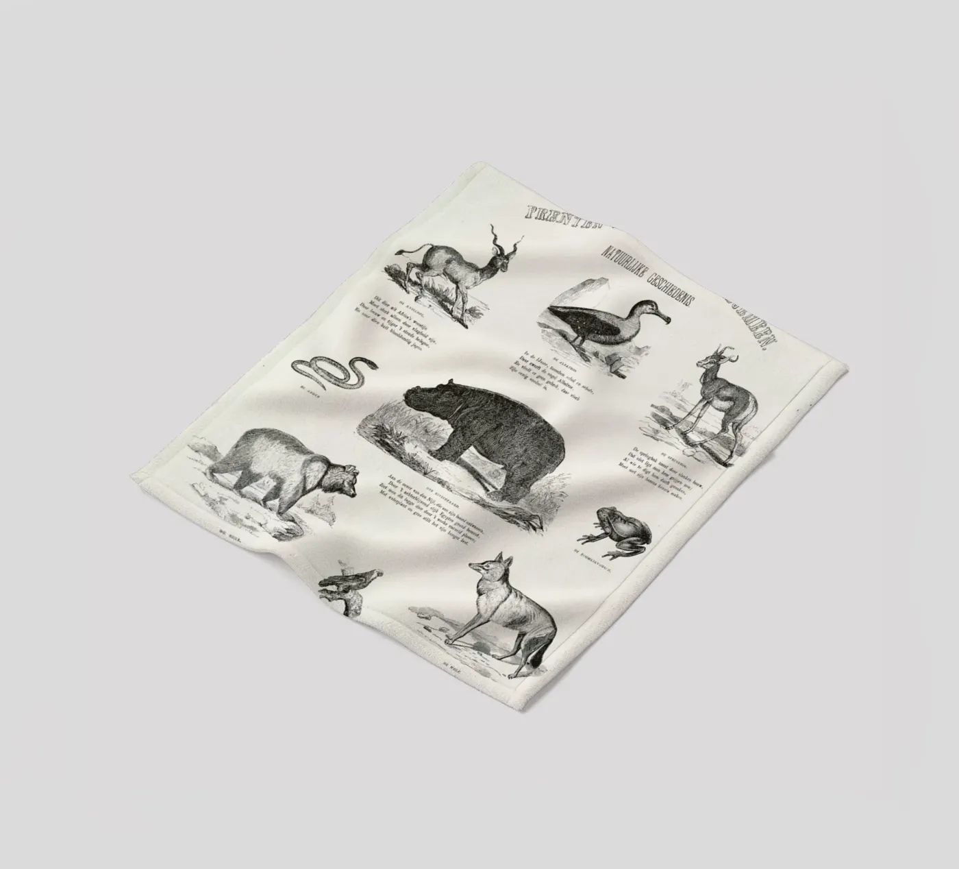 Animals Chart Fleecedecke von Astër