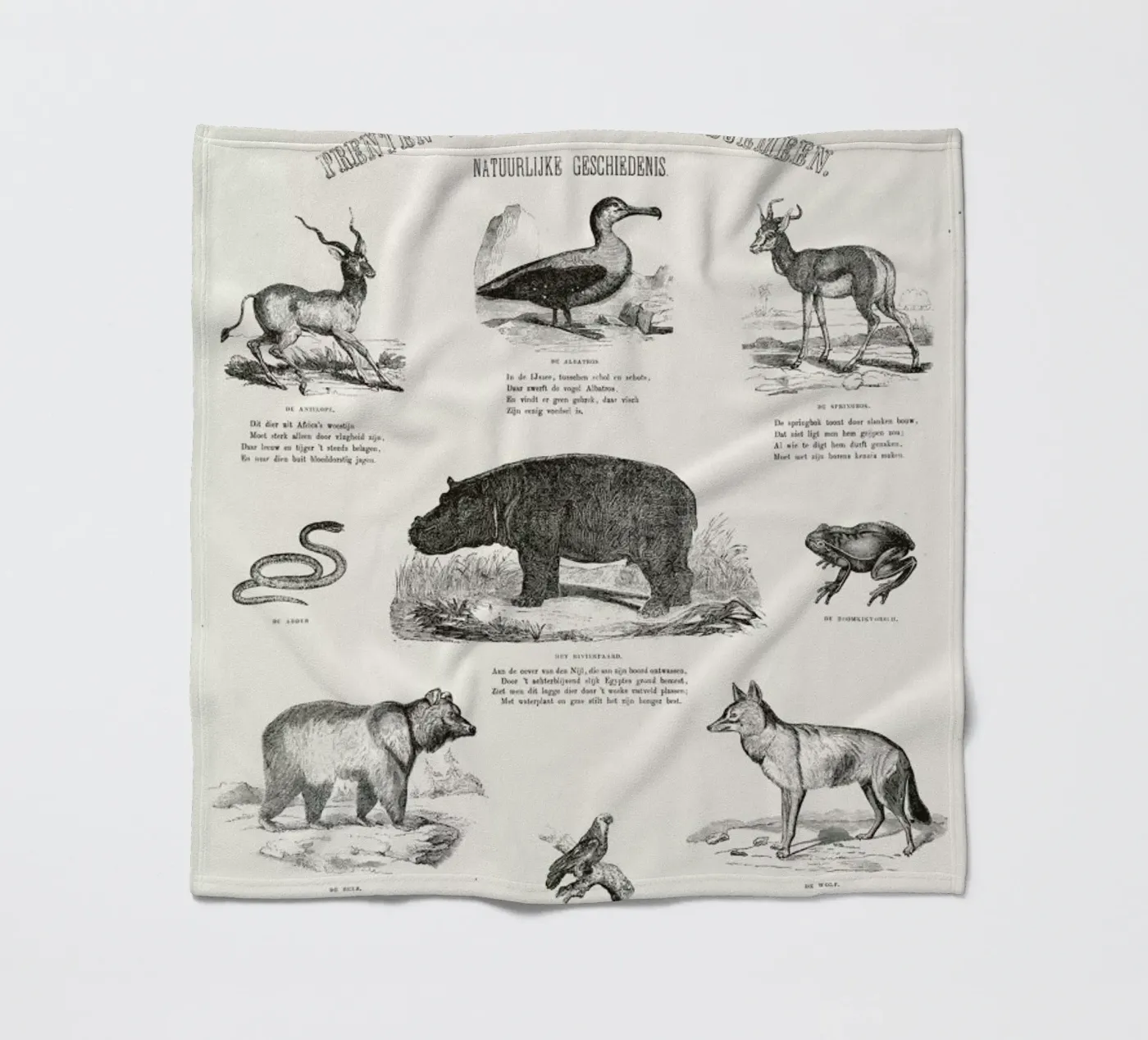 Animals Chart Fleecedecke von Astër