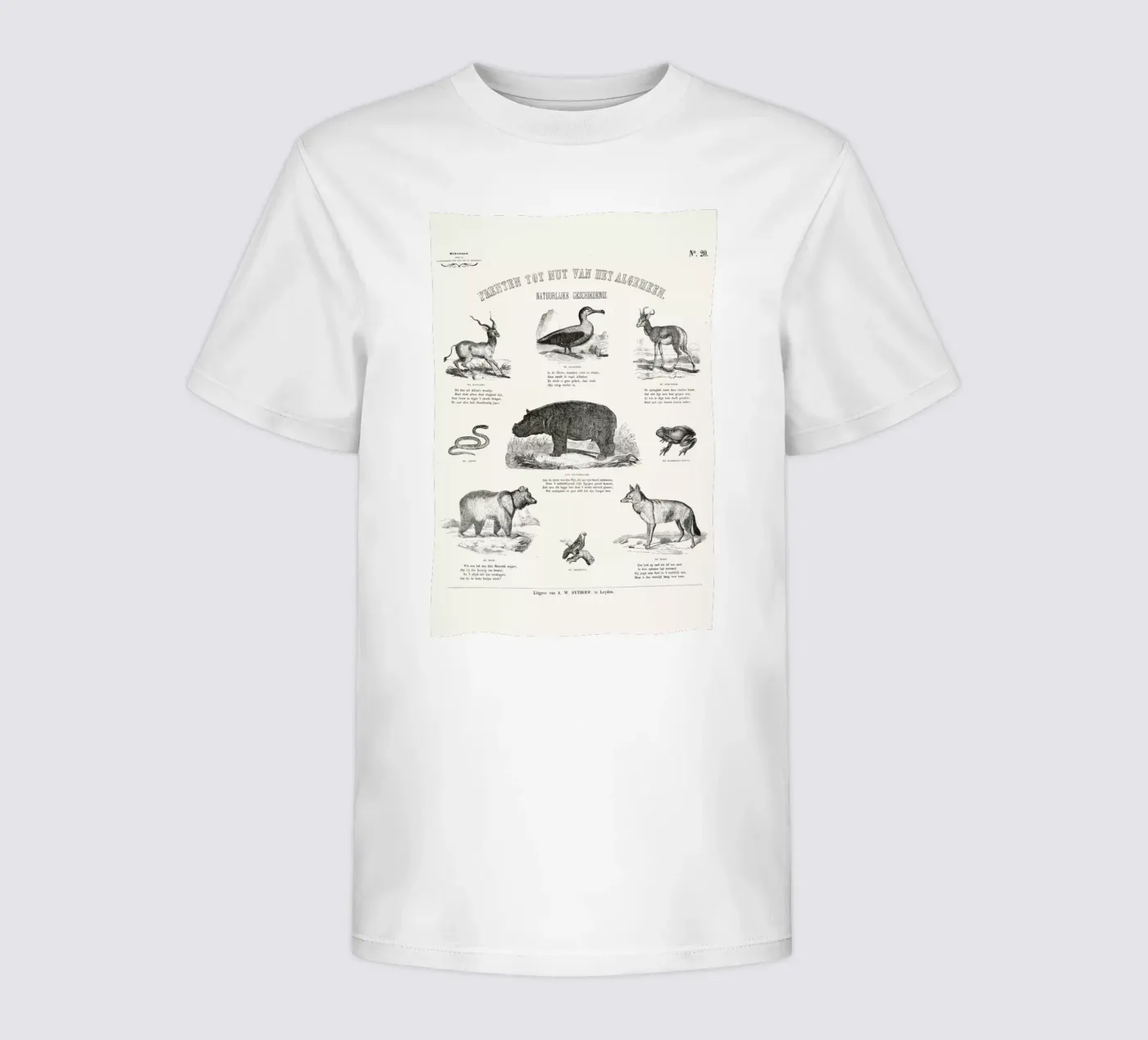 Animals Chart t-shirt bambini da Astër