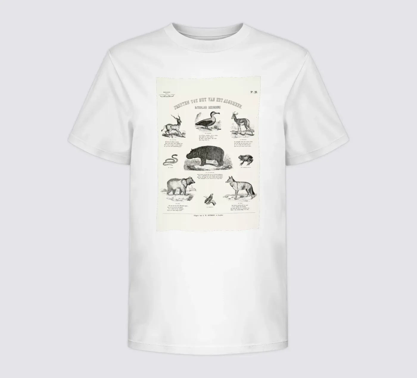 Animals Chart t-shirt bambini da Astër