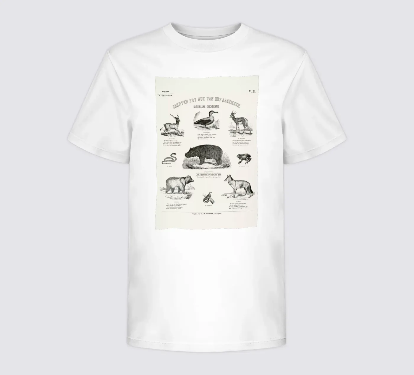 Animals Chart t-shirt bambini da Astër