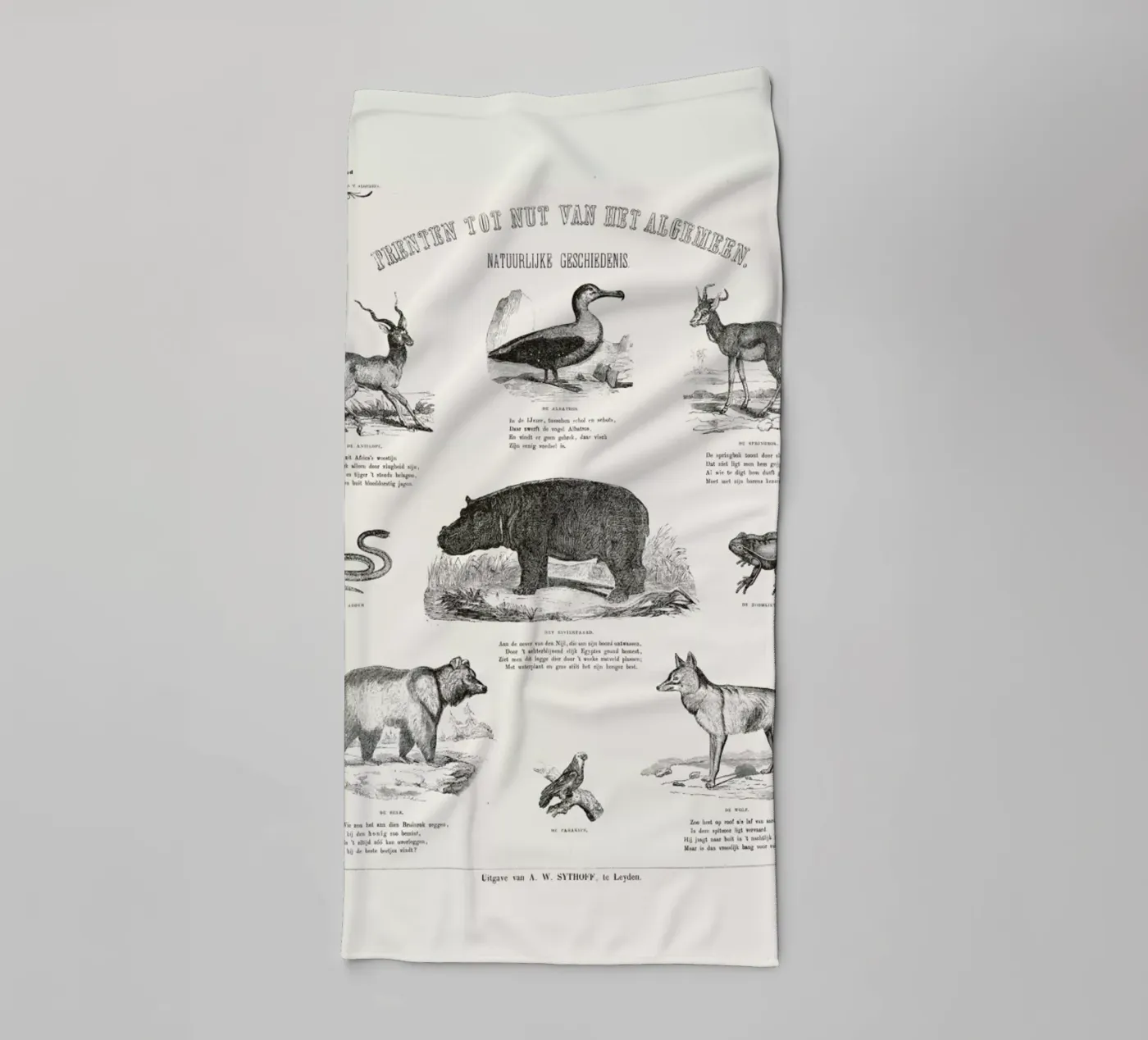 Animals Chart badhanddoek van Astër
