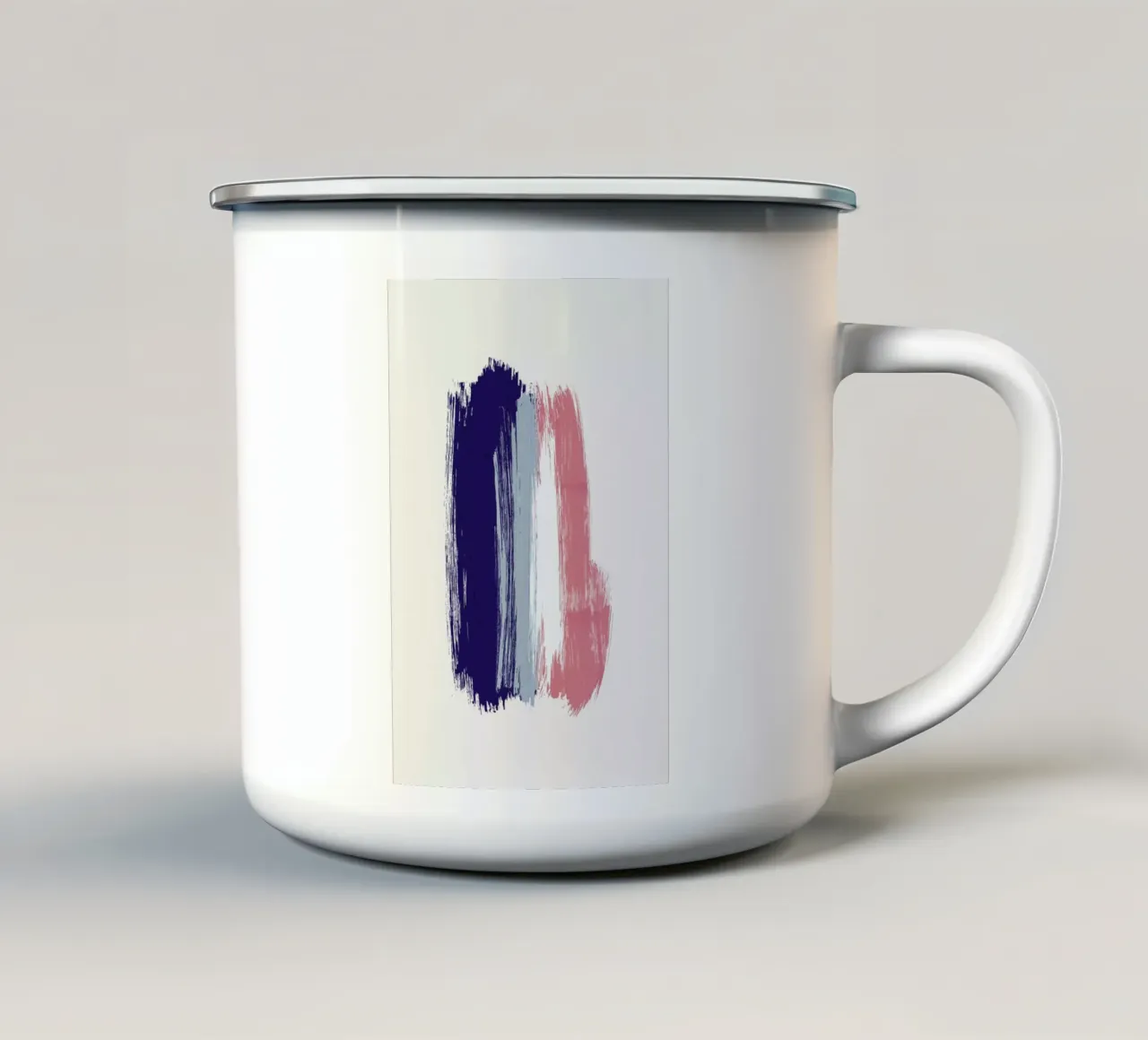 Brushstrokes V tazza in smalto da Pure