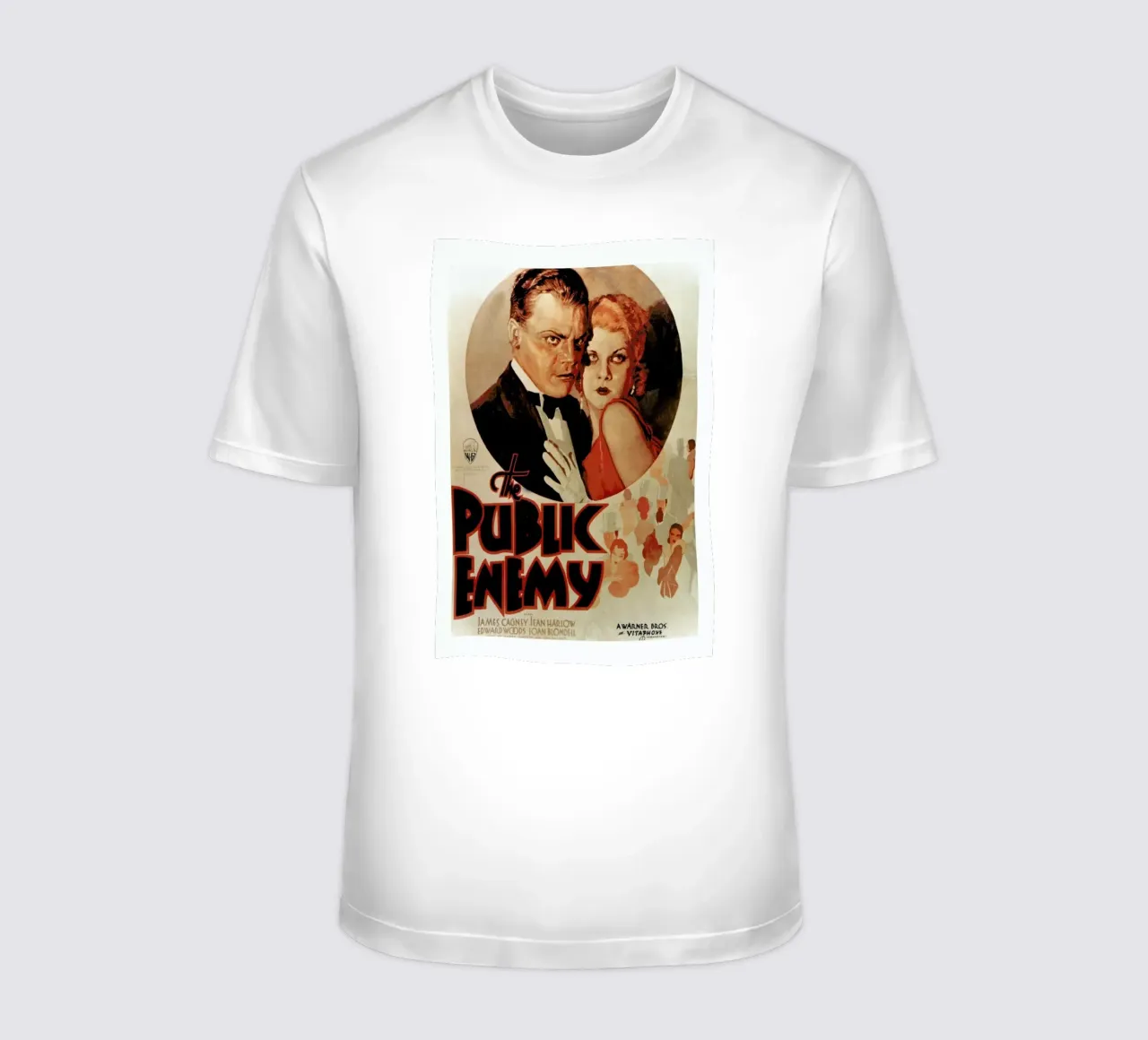 ‘The Public Enemy’ Retro Movie Poster t-shirt da Gallery Print and Art Limited