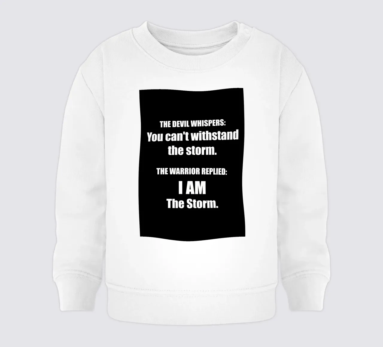 Hetzelfde als iedereen baby sweatshirt van Aara