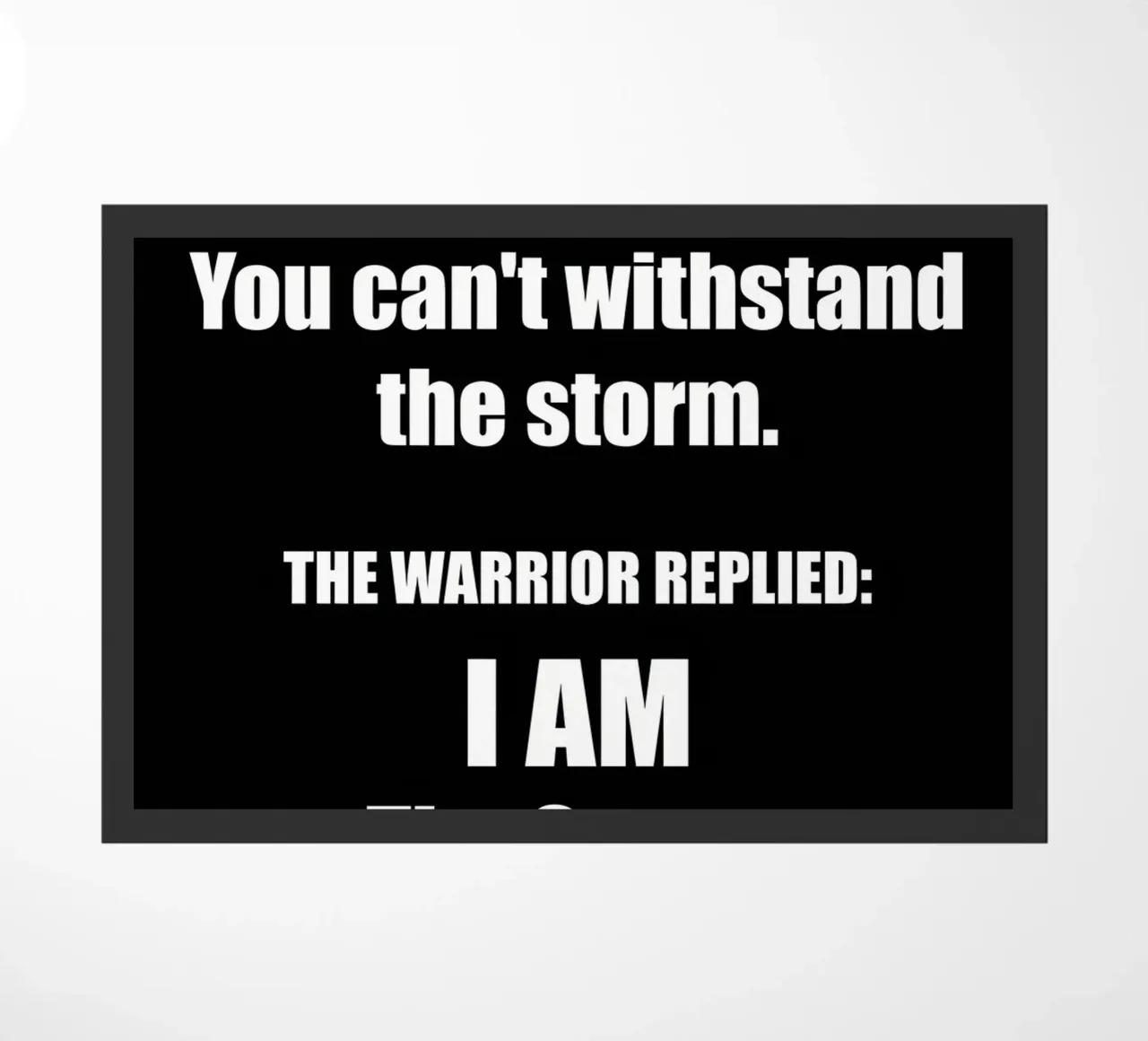 So wie alle anderen auch Fußmatte von Aara