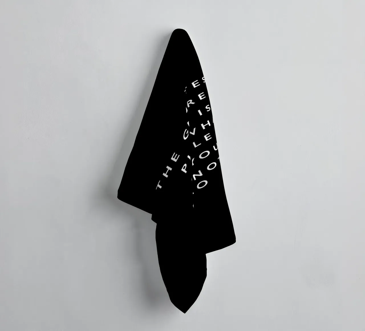 The Greatest Pleasure in Life Typografie Design towel by THE MOTIVATED TYPE