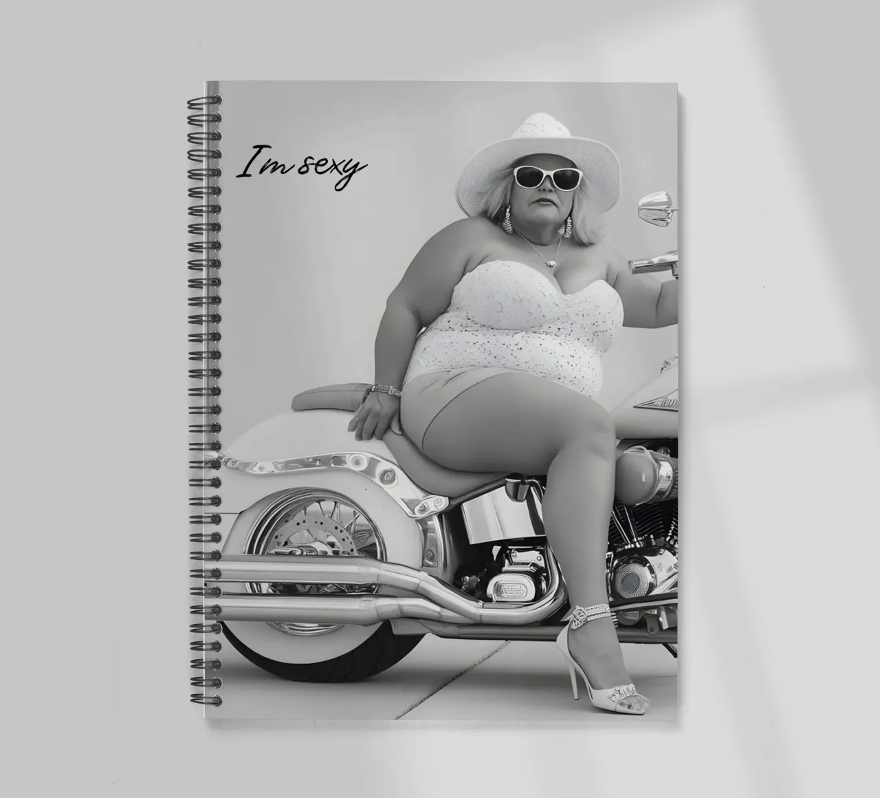 I'm sexy and I know it! spiral notebook by M-Ulrich-Digital Art