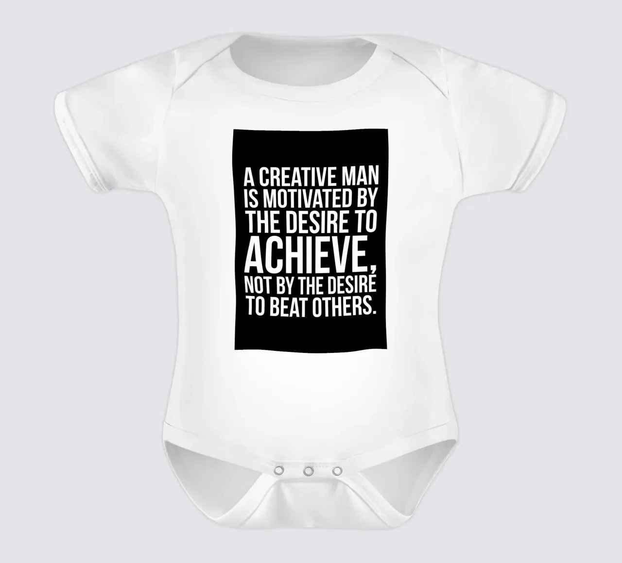 Workout Motivation short-sleeve baby romper by Aara