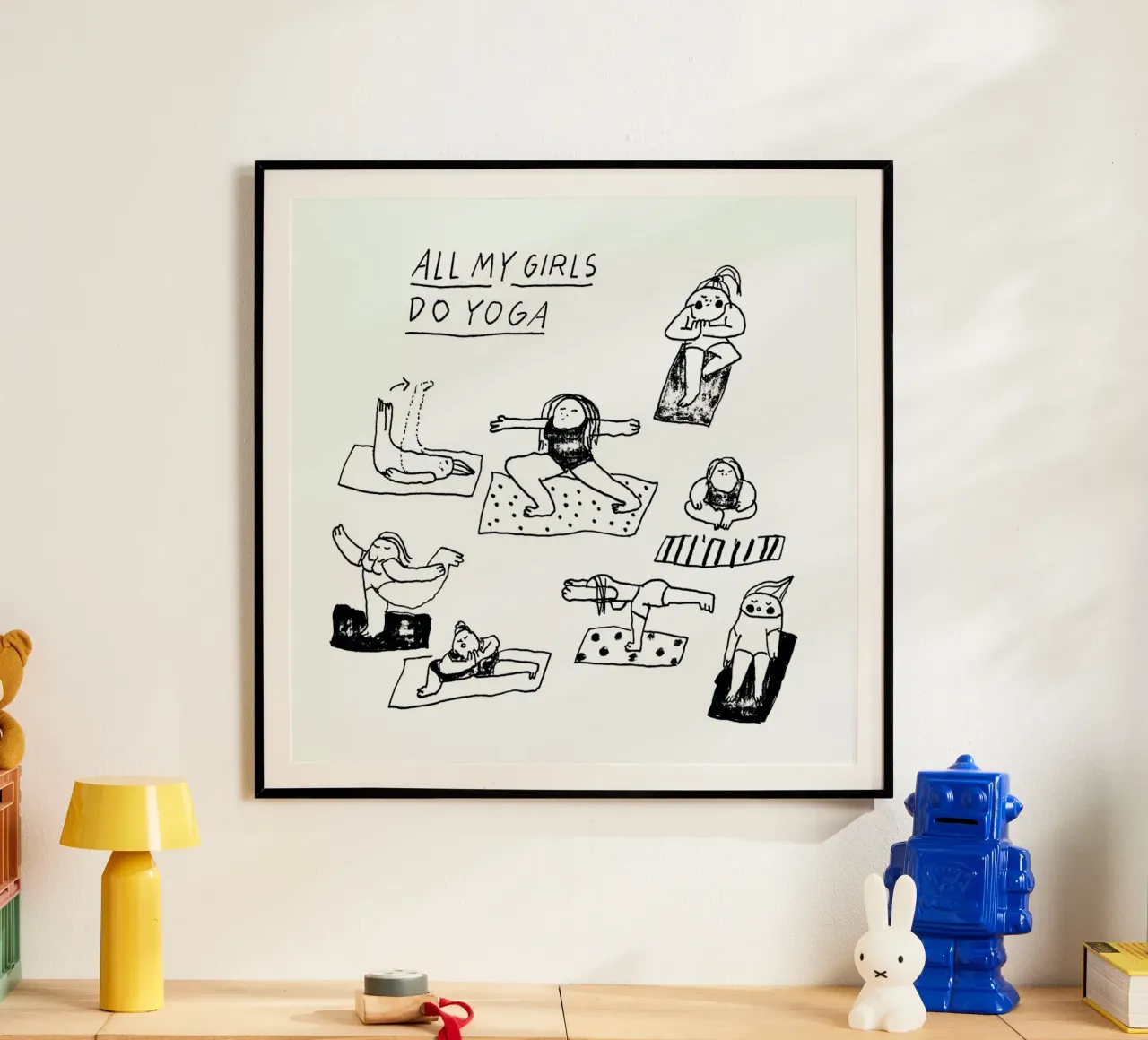 All My Girls Do Yoga poster by Herzette