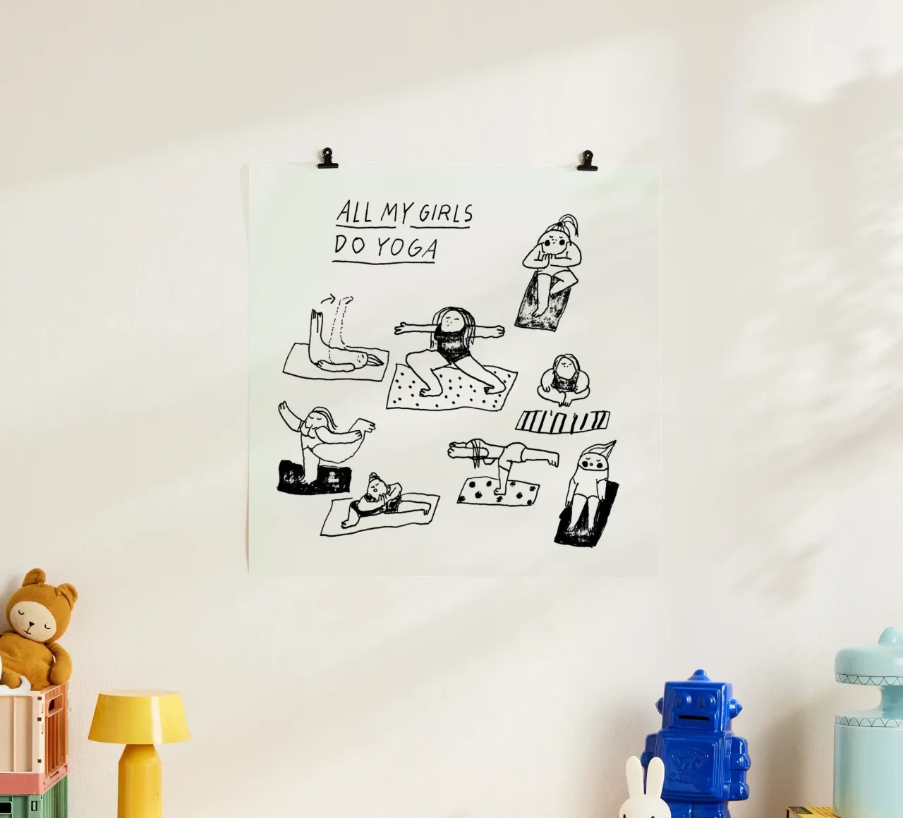 All My Girls Do Yoga poster by Herzette