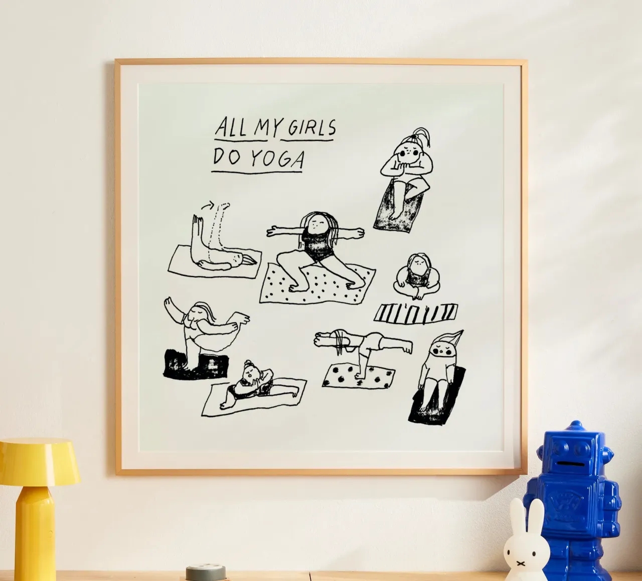 All My Girls Do Yoga poster by Herzette