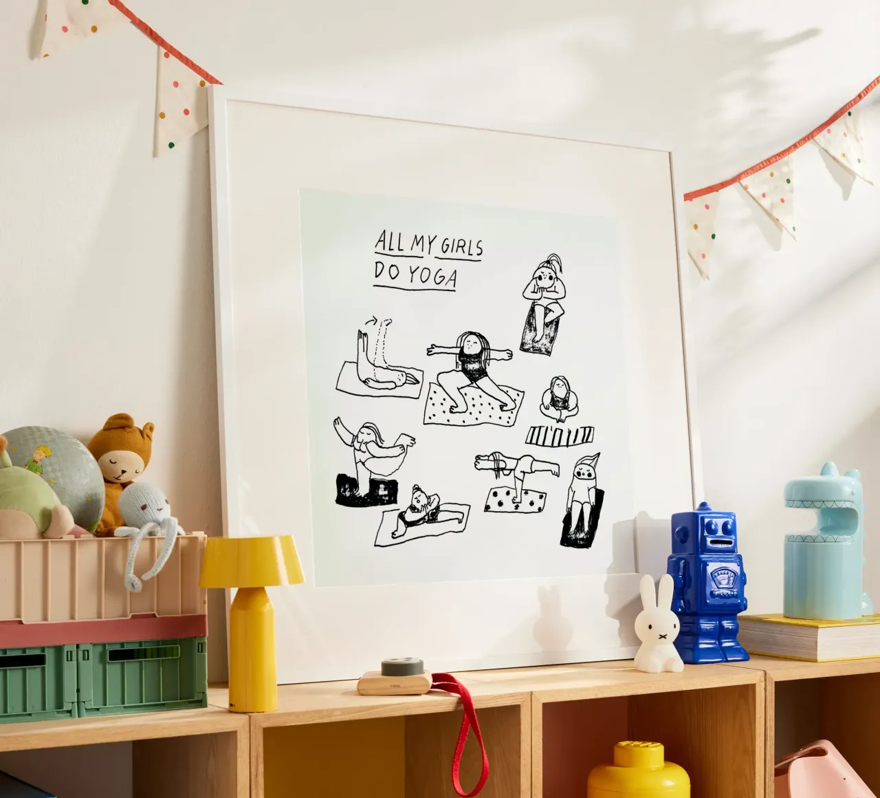 All My Girls Do Yoga poster by Herzette