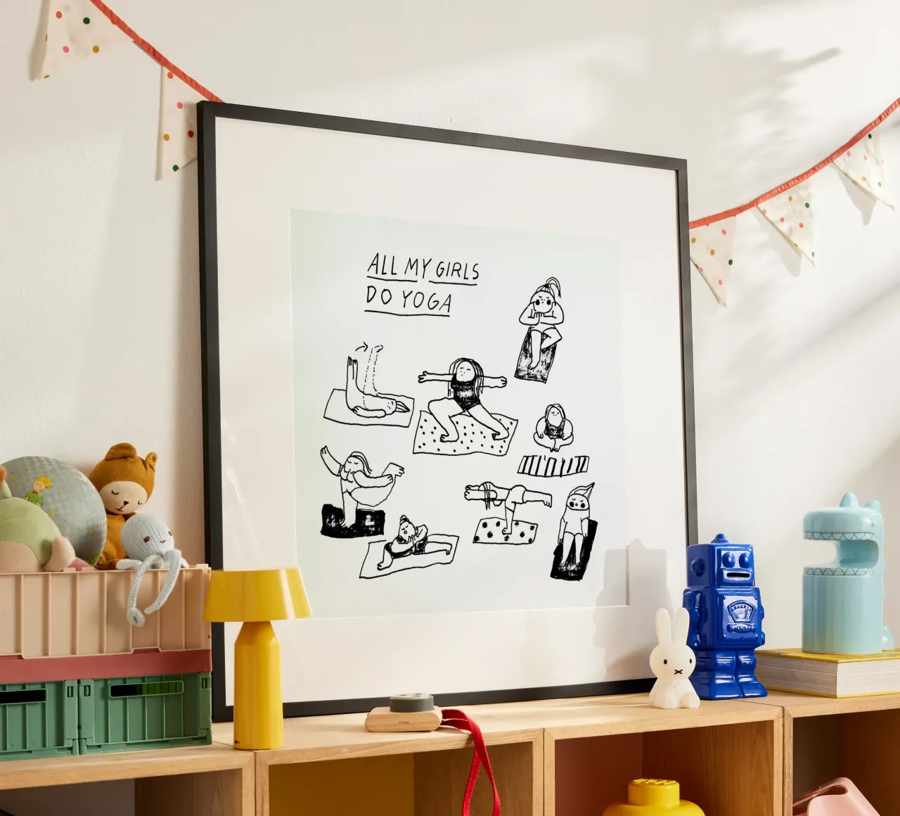 All My Girls Do Yoga poster by Herzette