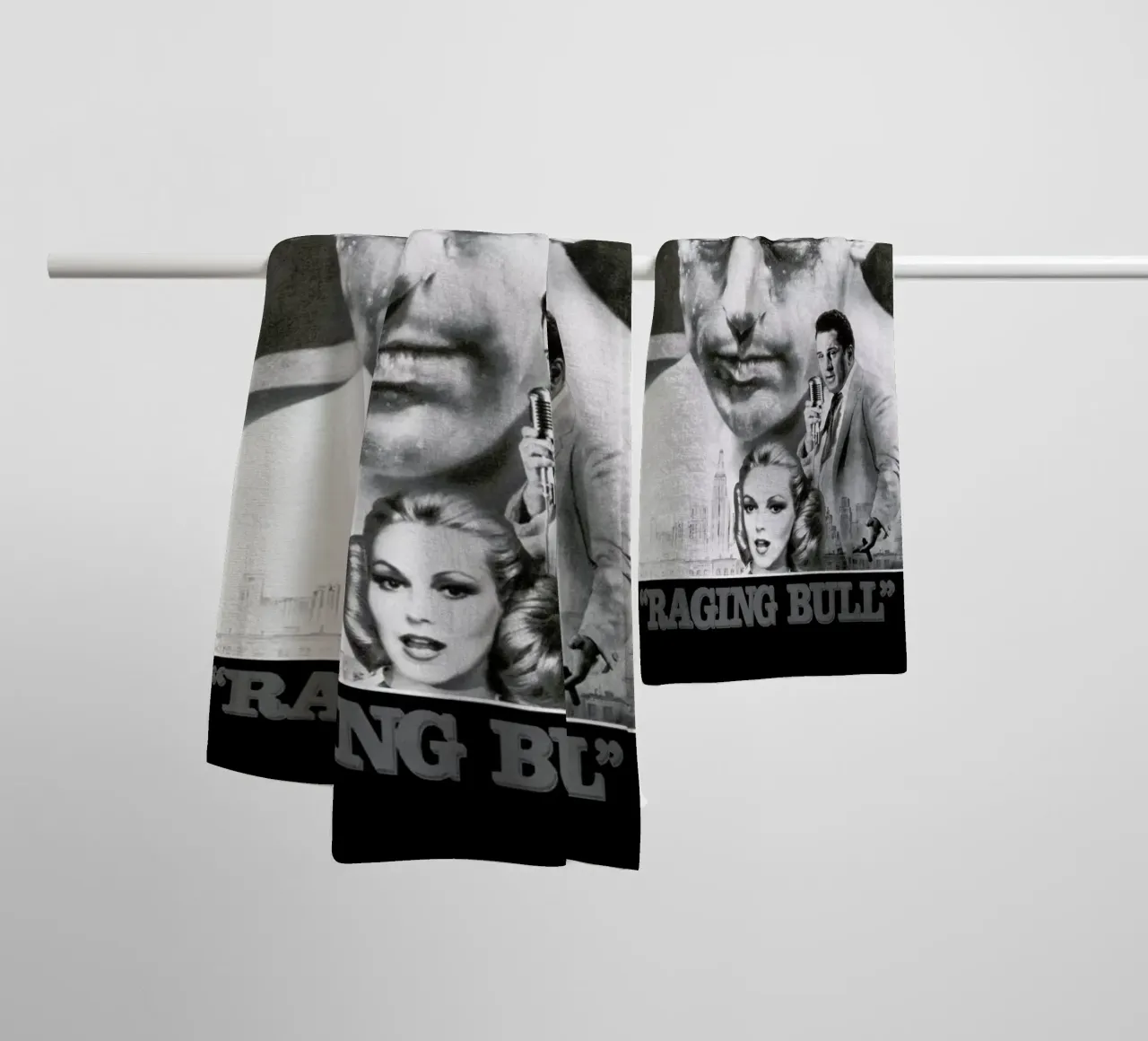 ‘Raging Bull’ Retro Movie Poster towel by Gallery Print and Art Limited