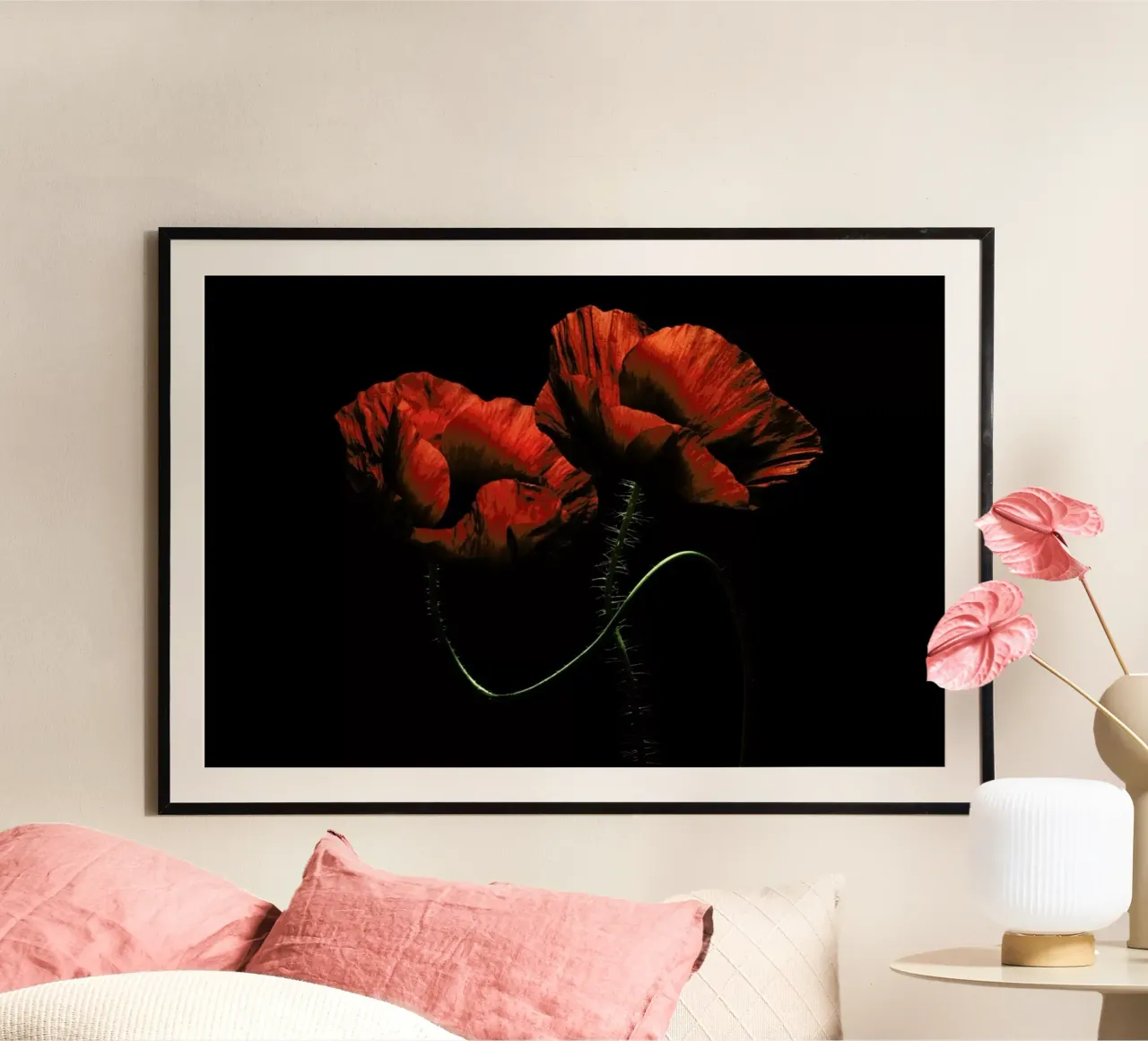 Around Midnight - Lenka poster con telaio in legno da Pictufy