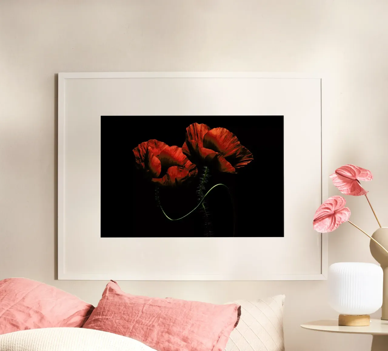 Around Midnight - Lenka poster con telaio in legno da Pictufy