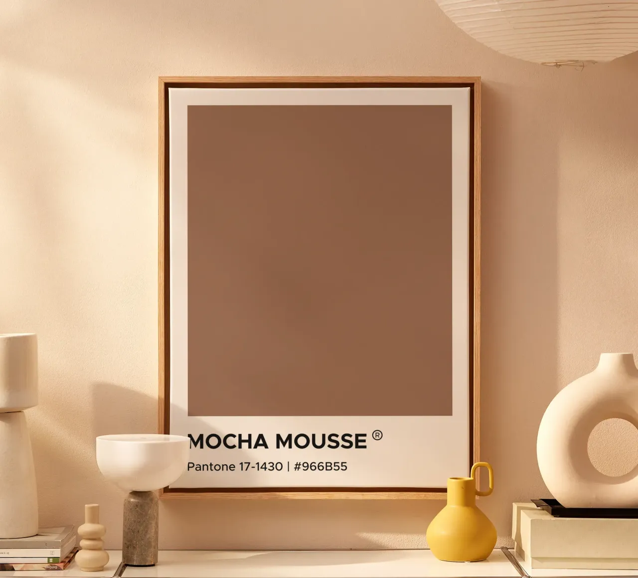 Mokka Mousse Pantone canvas van Paigaam Studio