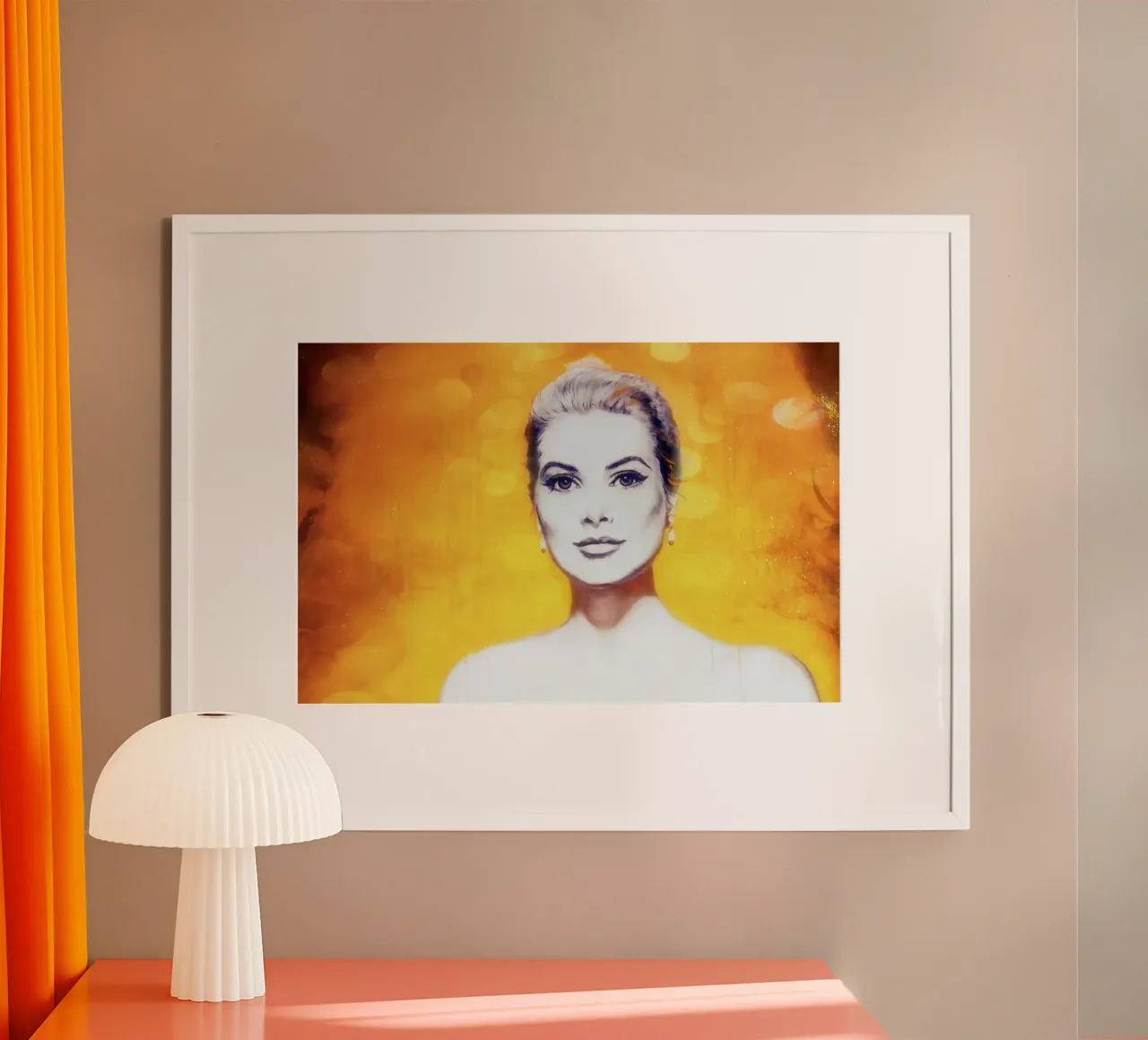 Grazie poster con telaio in legno da Happy 😃 Art 🎨 by Christine Schnoell