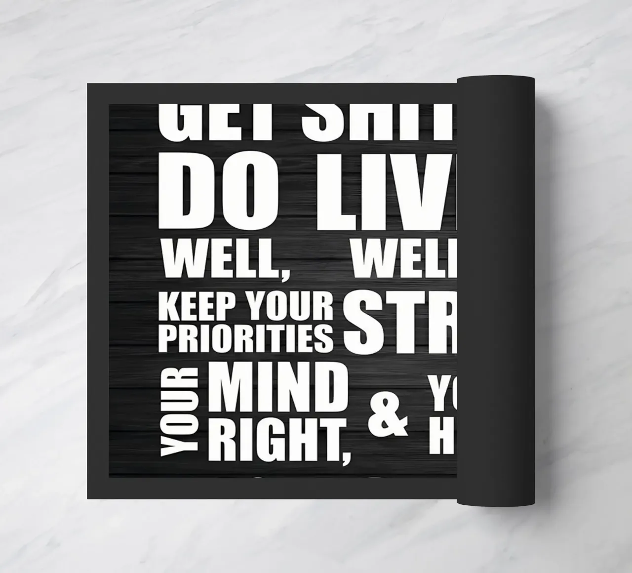 Average vs Hustle doormat by Aara