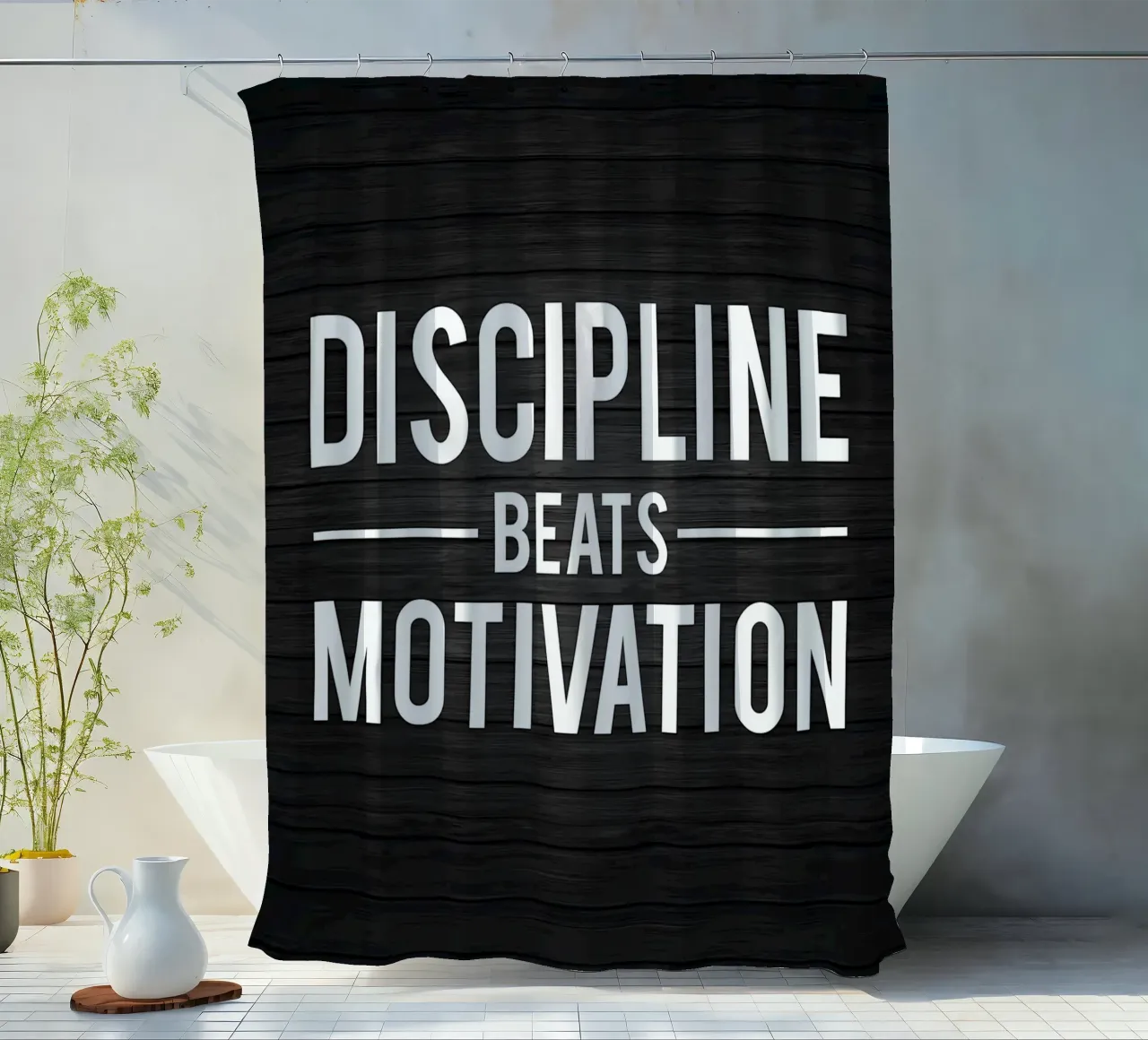 Beter dan gisteren douchegordijn van Aara