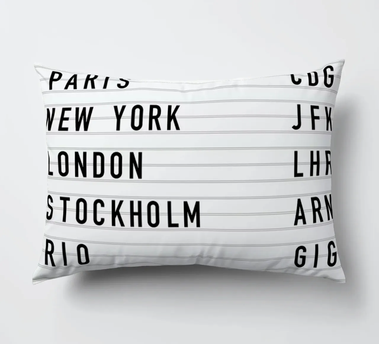Berlin Departure decorative cushion by daylight design studio