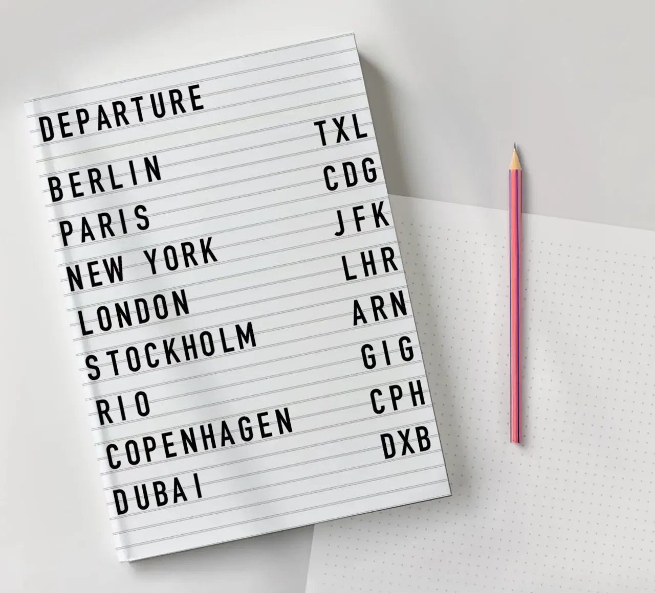 Berlin Departure notebook by daylight design studio