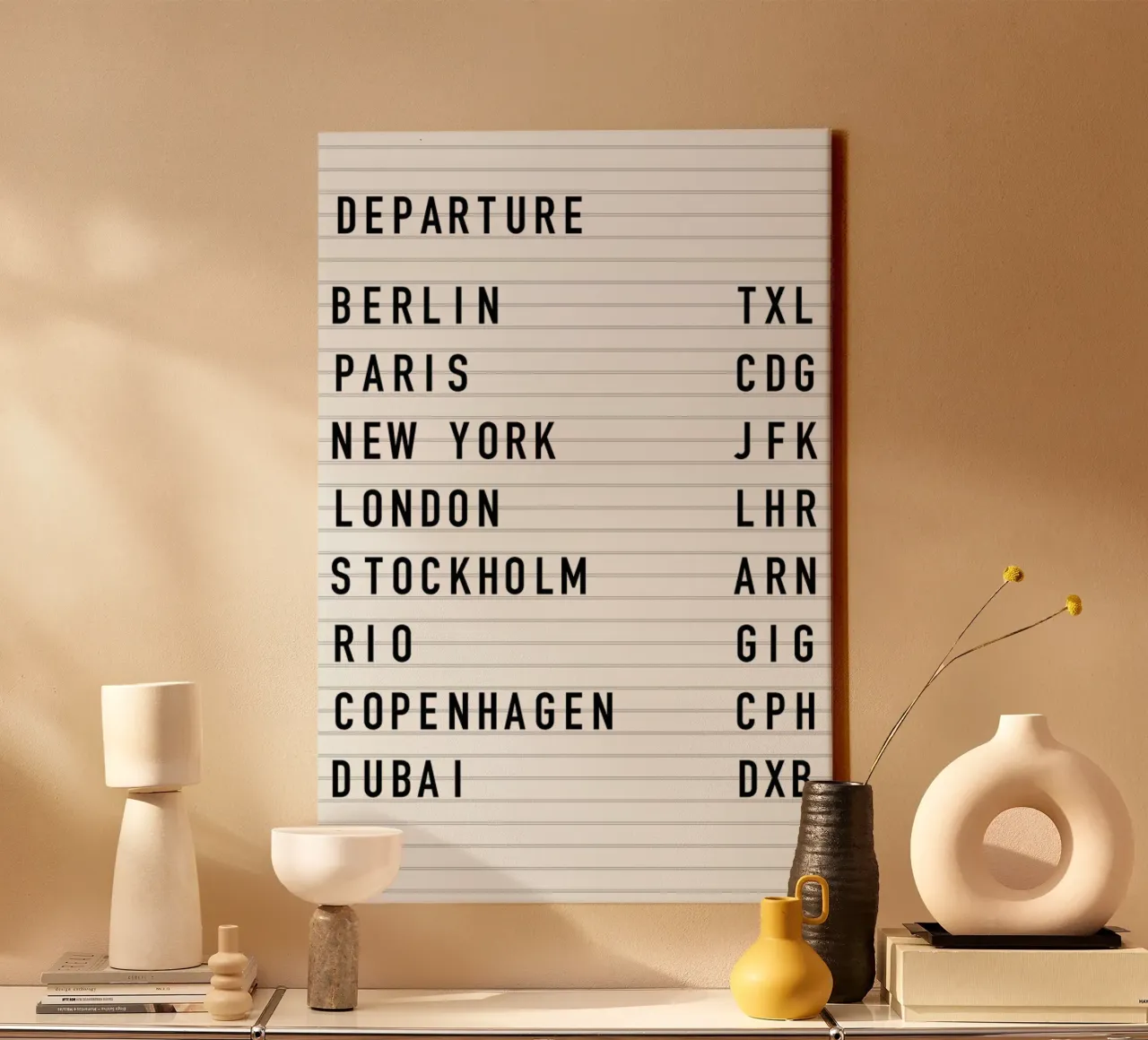 Berlin Departure tela con Cornice a cassetta da daylight design studio