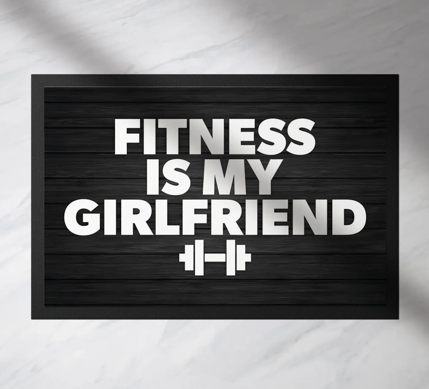 Bench Press doormat by Aara