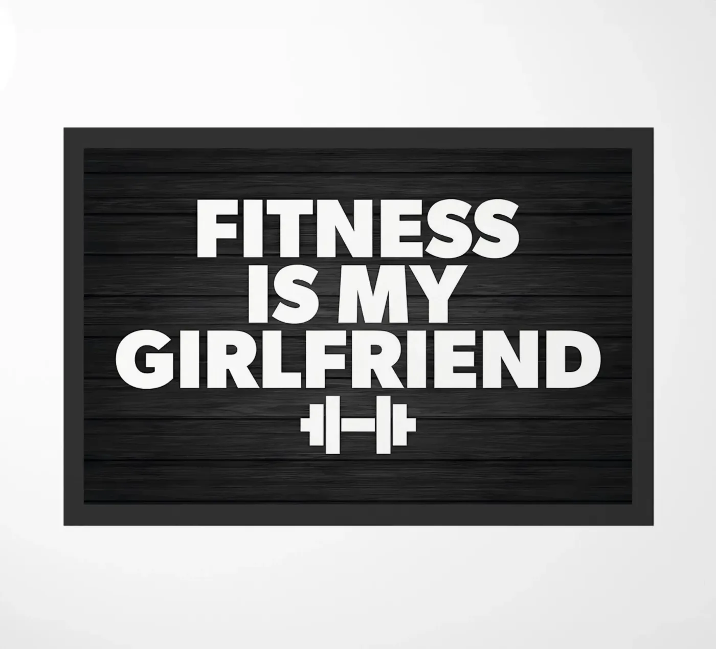 Bench Press doormat by Aara