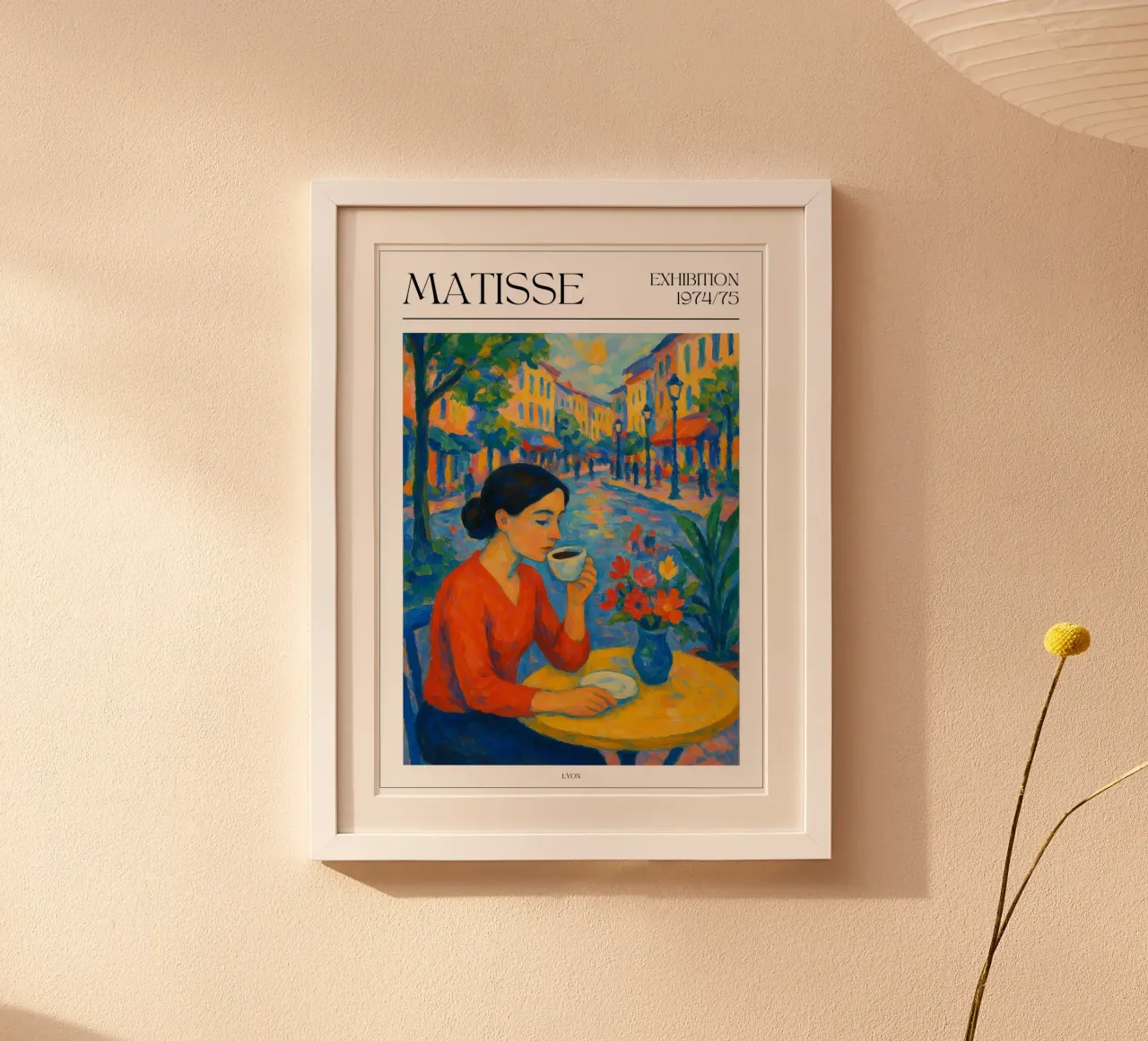 Henri Matisse inspiriertes Poster – Pause im Café poster da typealive