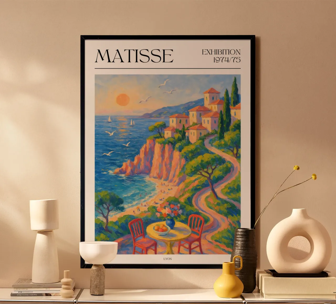 Henri Matisse inspiriertes Poster – Tisch mit Obst poster da typealive