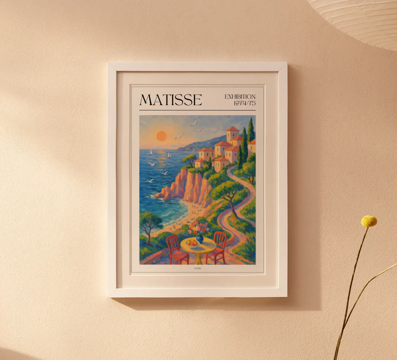 Henri Matisse inspiriertes Poster – Tisch mit Obst poster da typealive