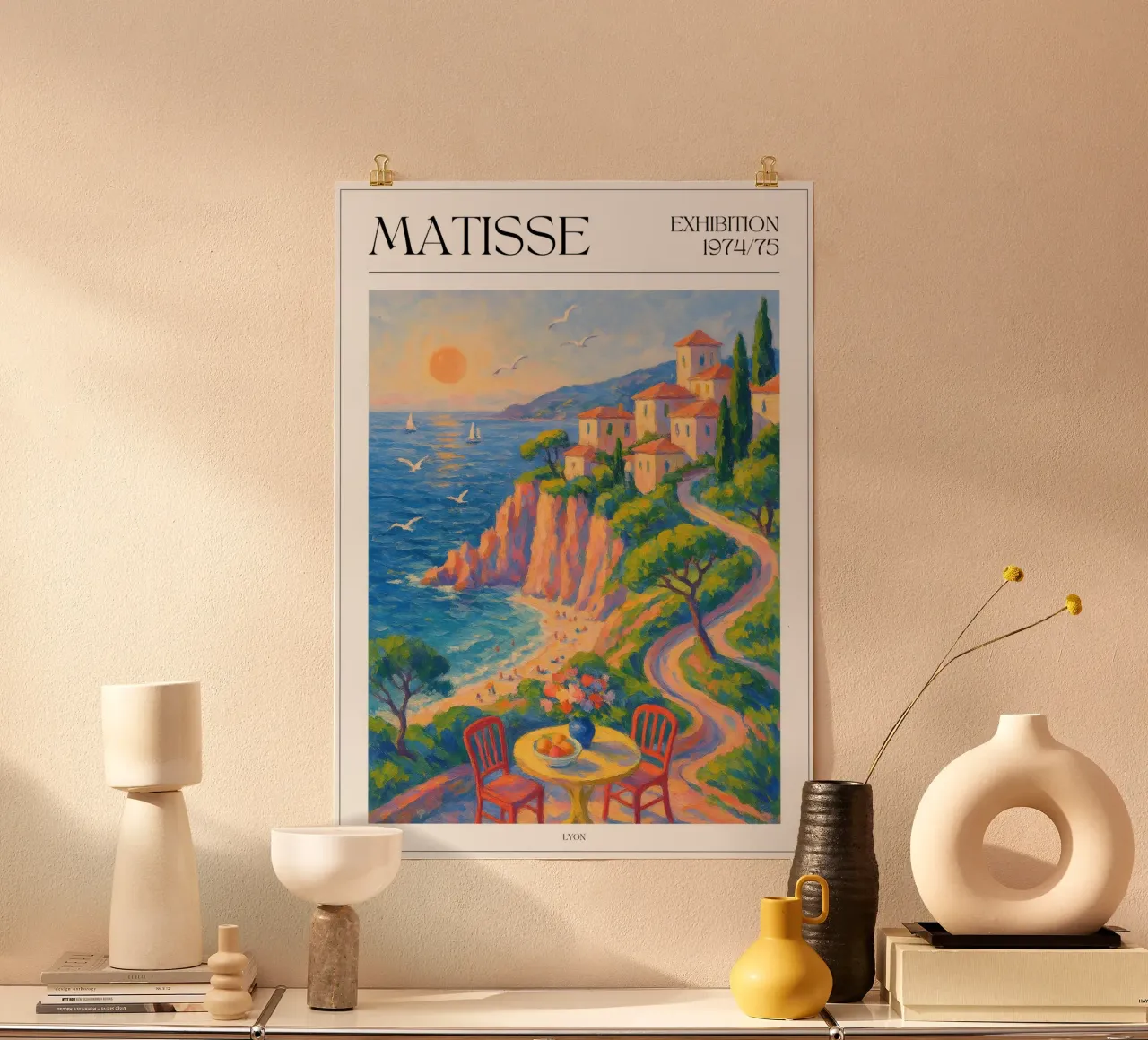 Henri Matisse inspiriertes Poster – Tisch mit Obst poster da typealive