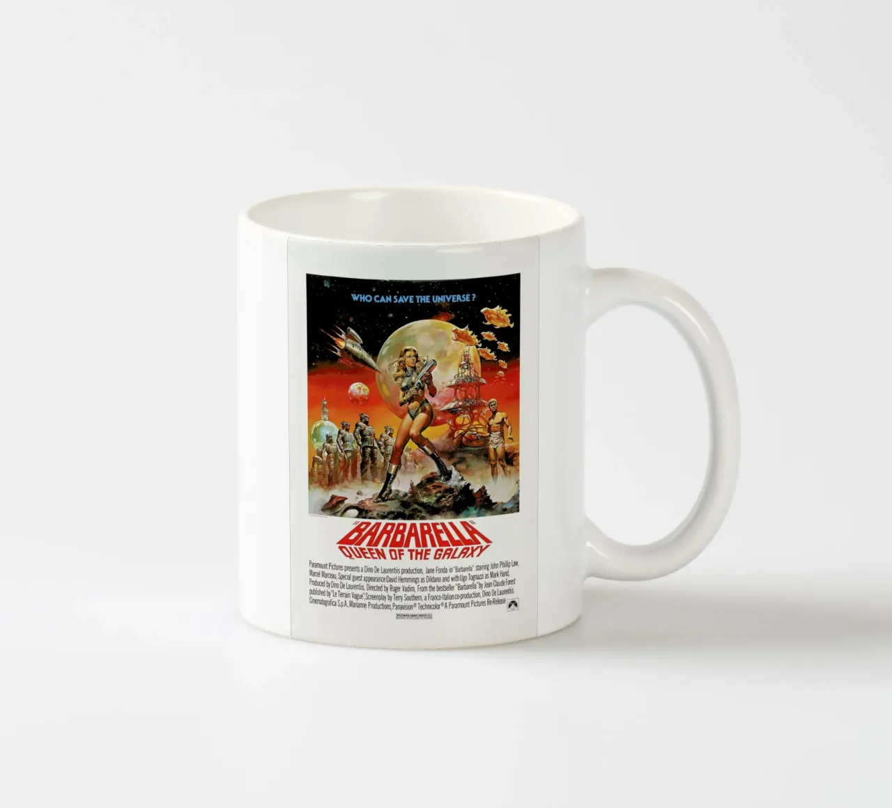 ‘Barbarella’ Retro Movie Poster tazza in ceramica da Gallery Print and Art Limited