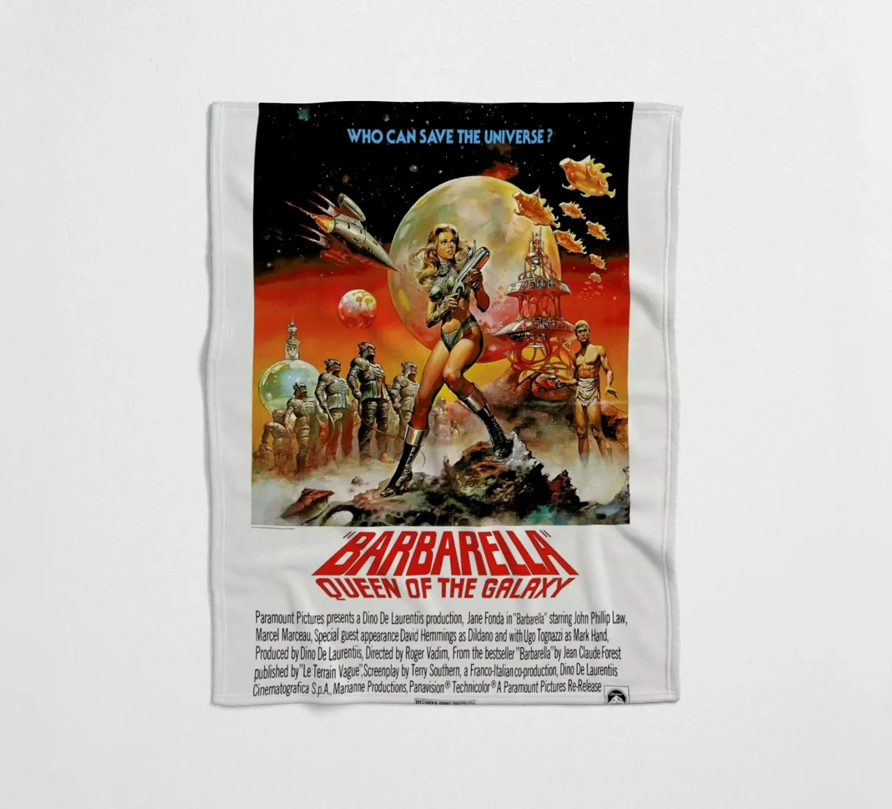 ‘Barbarella’ Retro Movie Poster coperta in pile da Gallery Print and Art Limited