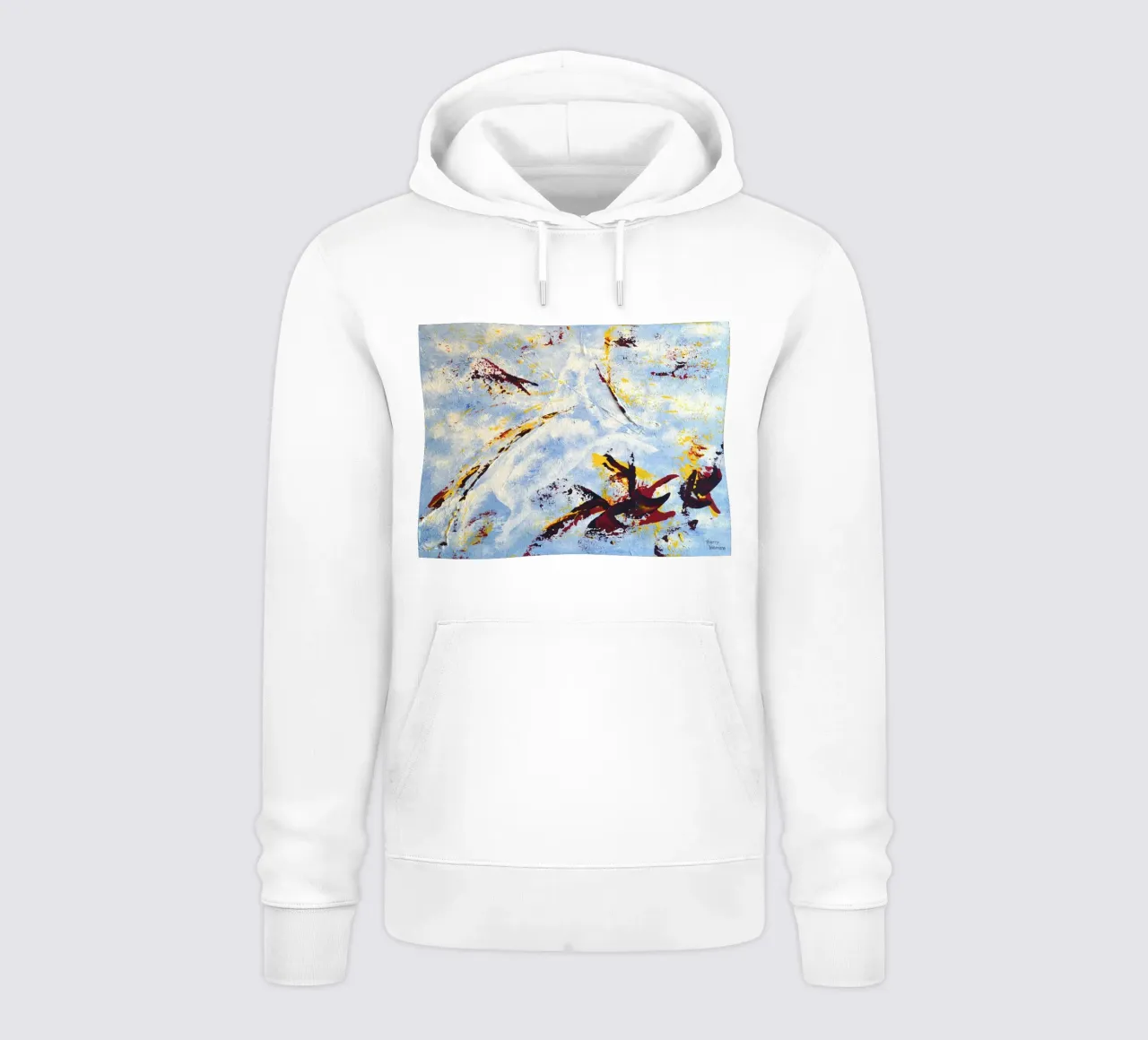 CLOUD JUMPER felpa con cappuccio da Thierry Vobmann Abstract painting