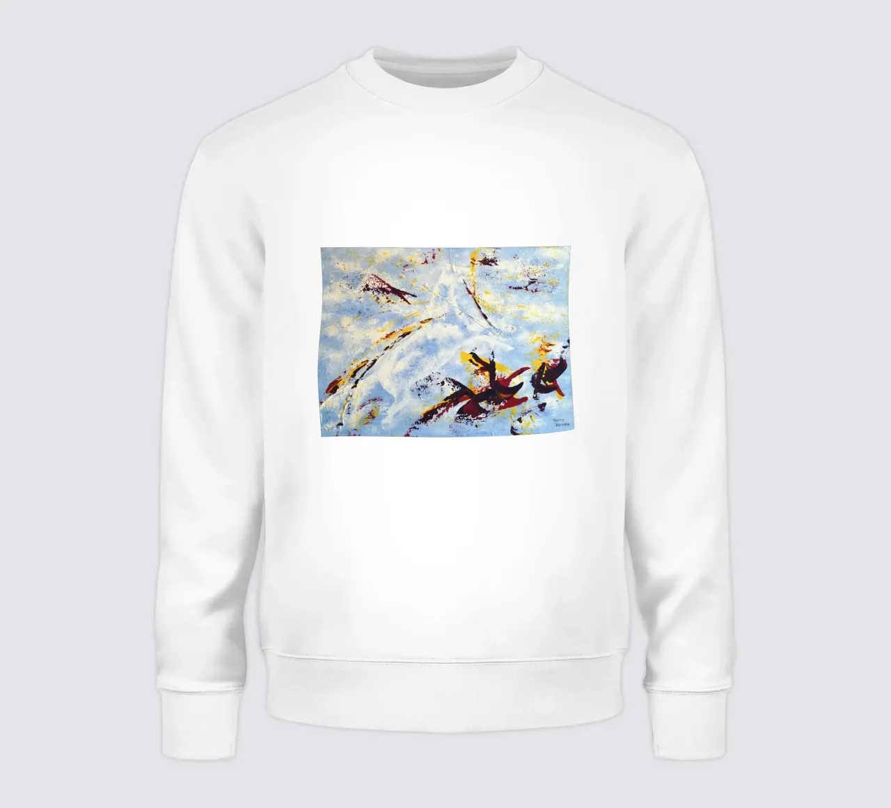 CLOUD JUMPER felpa da Thierry Vobmann Abstract painting