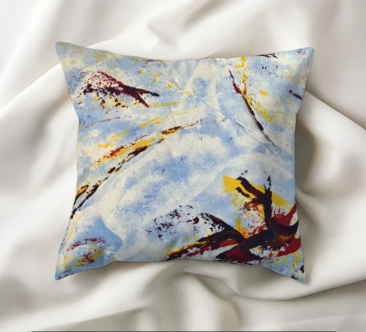CLOUD JUMPER cuscino da Thierry Vobmann Abstract painting