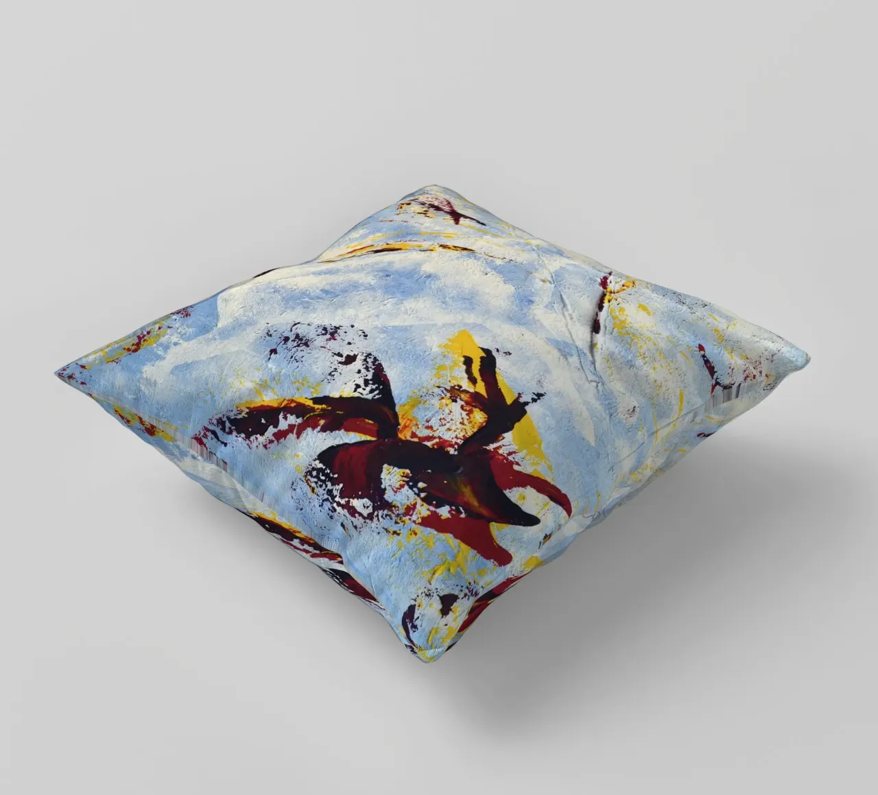 CLOUD JUMPER cuscino da Thierry Vobmann Abstract painting