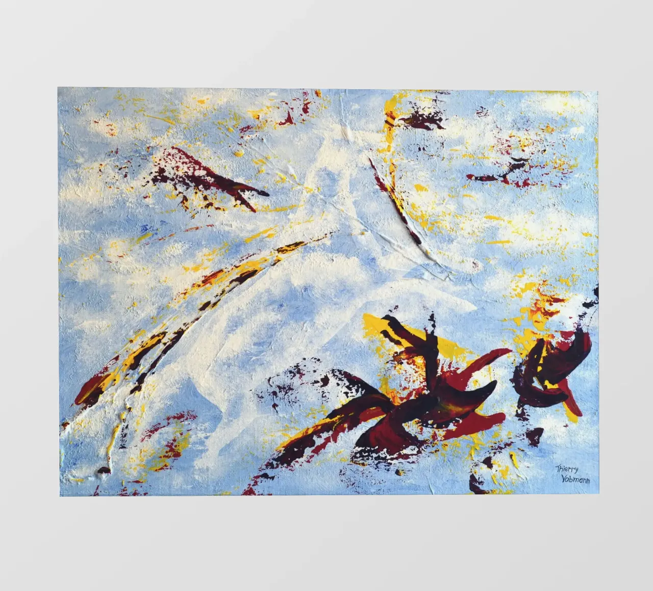 CLOUD JUMPER pellicola backlit da Thierry Vobmann Abstract painting